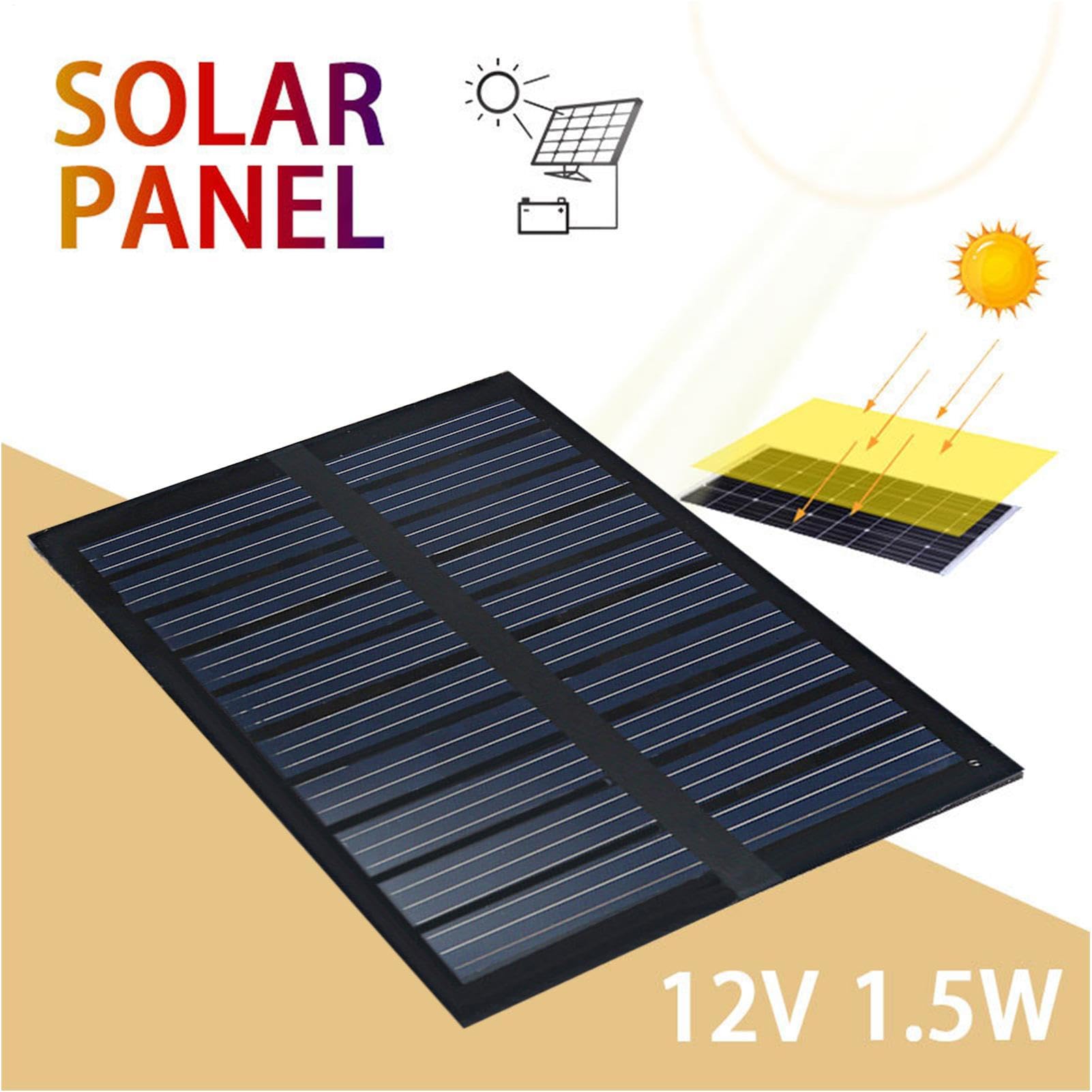 Mini pannelli - 1.5W 12V celle fotovoltaiche solare | Celle in polisilicio | modulo pannello solare in polisilicone con fili, alimentazione per progetti di ricarica della