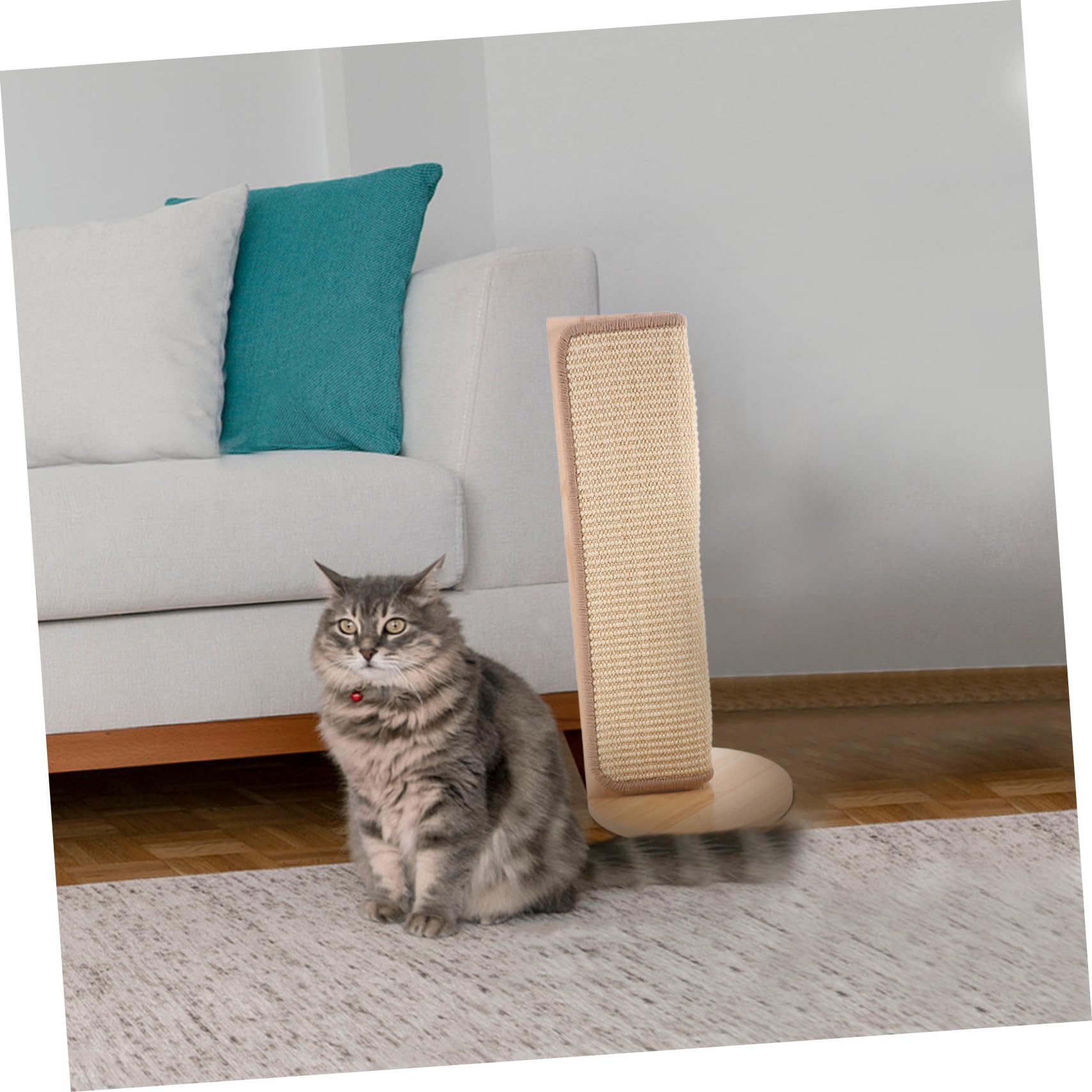 Protector de Esquina para Sofá de Gato Rascador de Sisal Natural Alfombrilla para Rascar Muebles Protección para Paredes y Esquinas Fácil Instalación y Limpieza