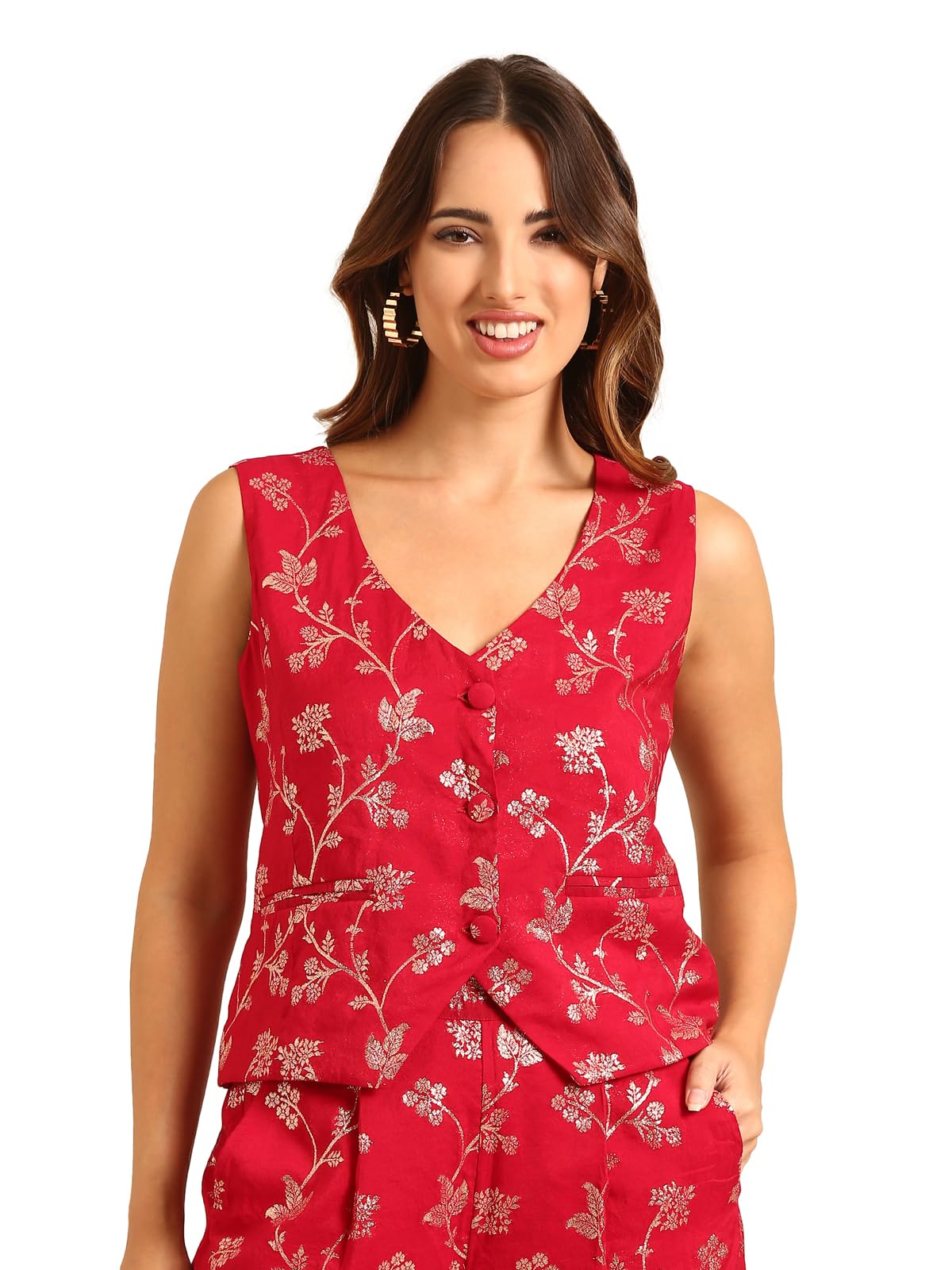 de moza Women Jacket Woven Top Jacquard Polyester-picture-51