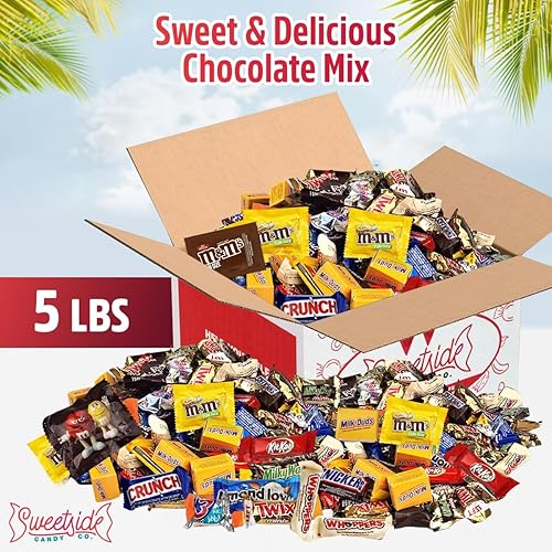 Miniatura 2 de Paquete variado de caramelos de chocolate – 5 libras a granel, mezcla de chocolate a granel surtida, surtido de dulces de oficina para fiestas de