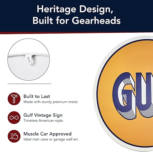 Miniatura 101 de American Art Decor Letrero de metal con forma de cúpula – Decoración retro de habitación para bar, cueva de hombre, garaje, sala de juegos, Corona