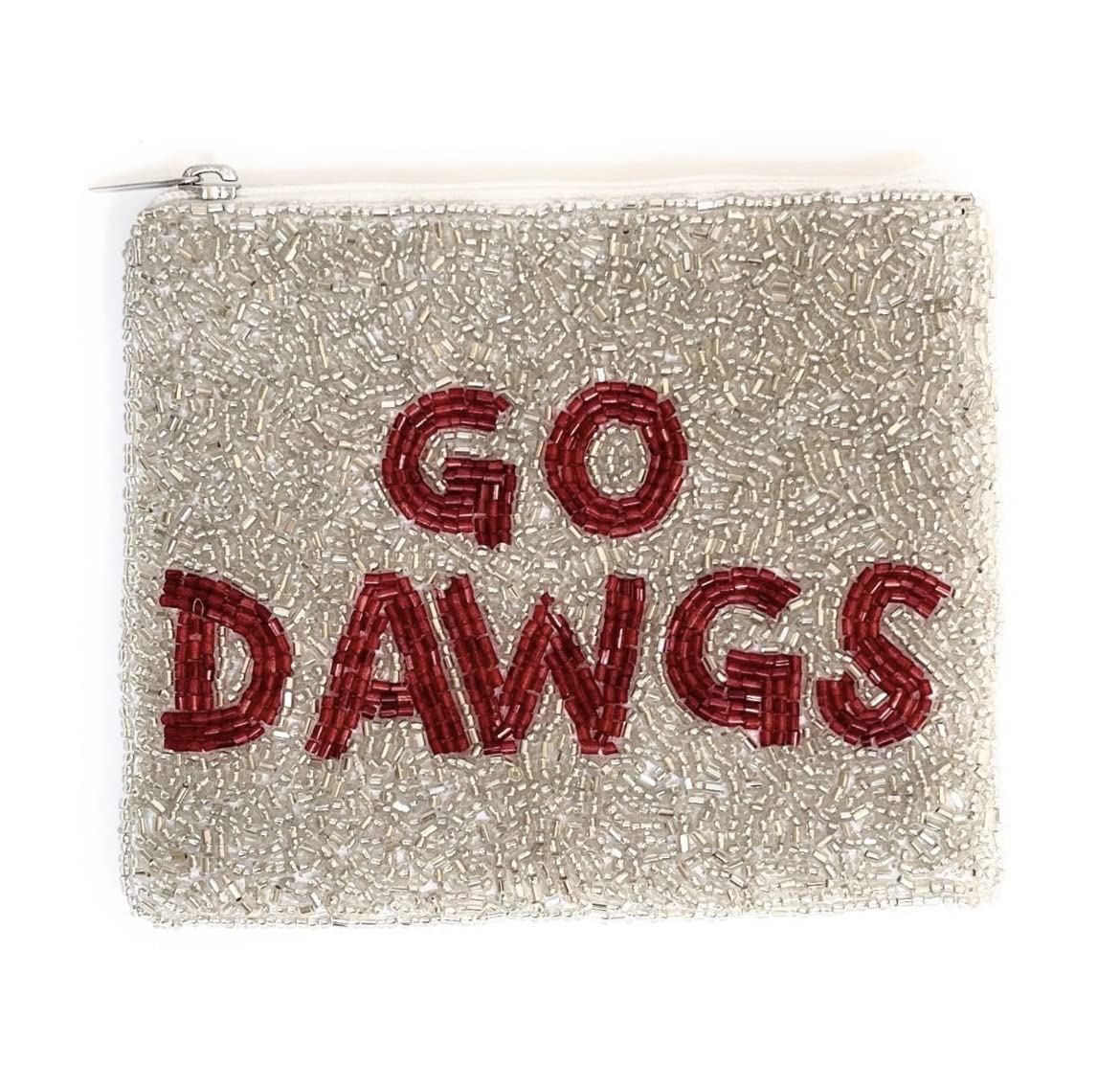 Go Dawgs Beaded Coin Purse, Go Dawgs Coin Purse, Beaded Coin Pouch, Coin Purse, Small Wallets, Birthday Gifts
