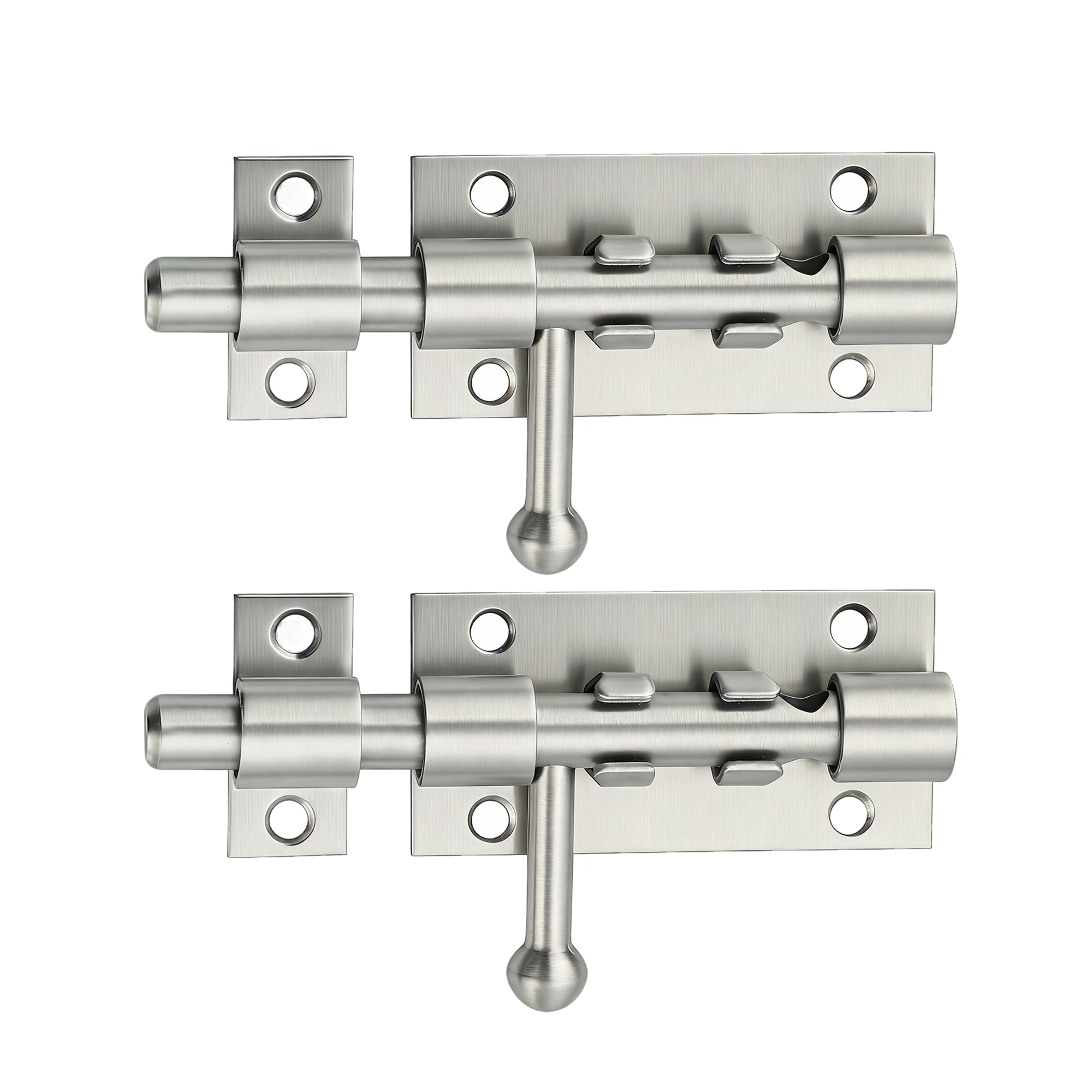 Alise 2 PCS 4 Inch Sliding Door Lock,Security Gate Latch for Shed Door