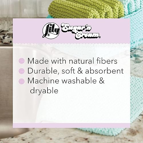 Miniatura 8 de Lily Sugar N Cream Cones - Hilo de hojas de otoño en degradé, 1 paquete de 14 onzas, algodón, #4 mediano, 706 yardas, tejido, ganchillo y