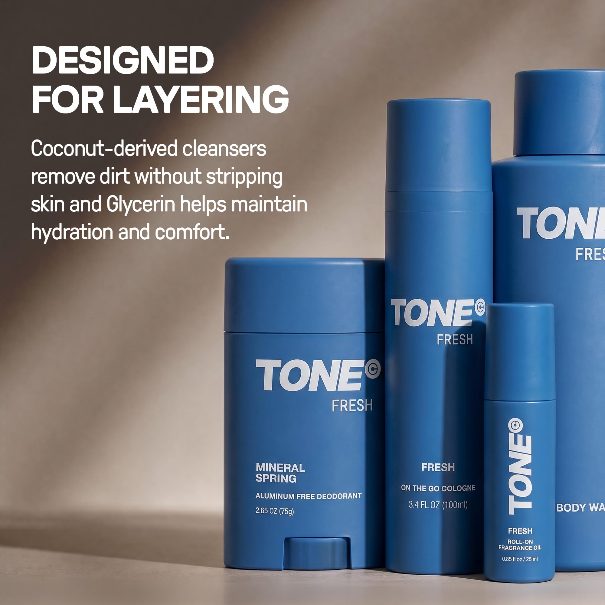 TONE Hydrating Body Wash for Men & Women, All Skin Types, 16.9 fl oz