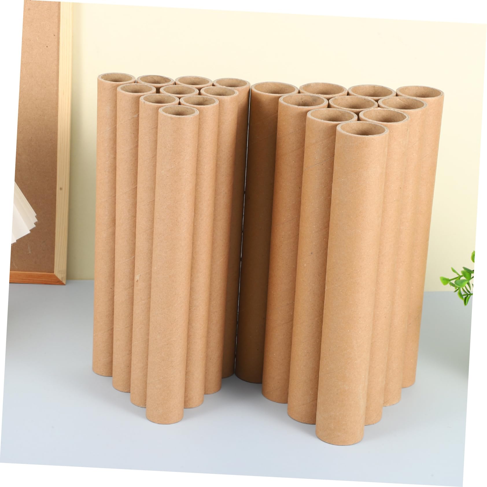 Lot De 20 Tubes D'expédition : Tubes Ronds En Papier Kraft Pour Travaux Manuels, Fournitures De Classe Et Projets Artistiques De Bricolage – Cylindres En Papier Pour Le