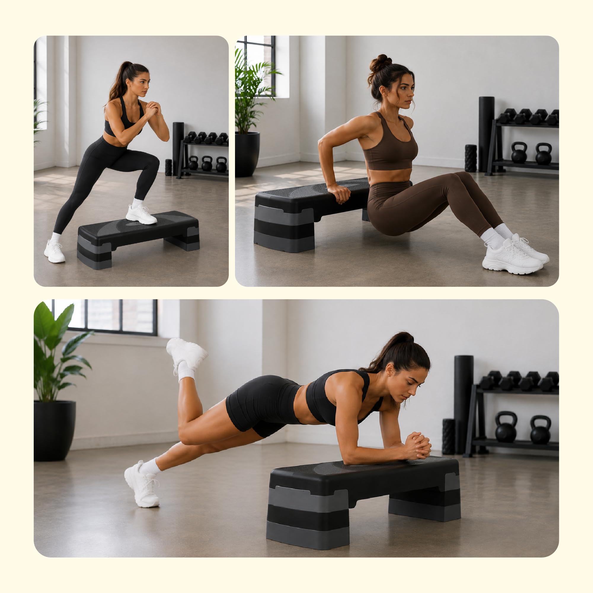 U Can Plataforma de Step para Ejercicios Aeróbicos, Fitness