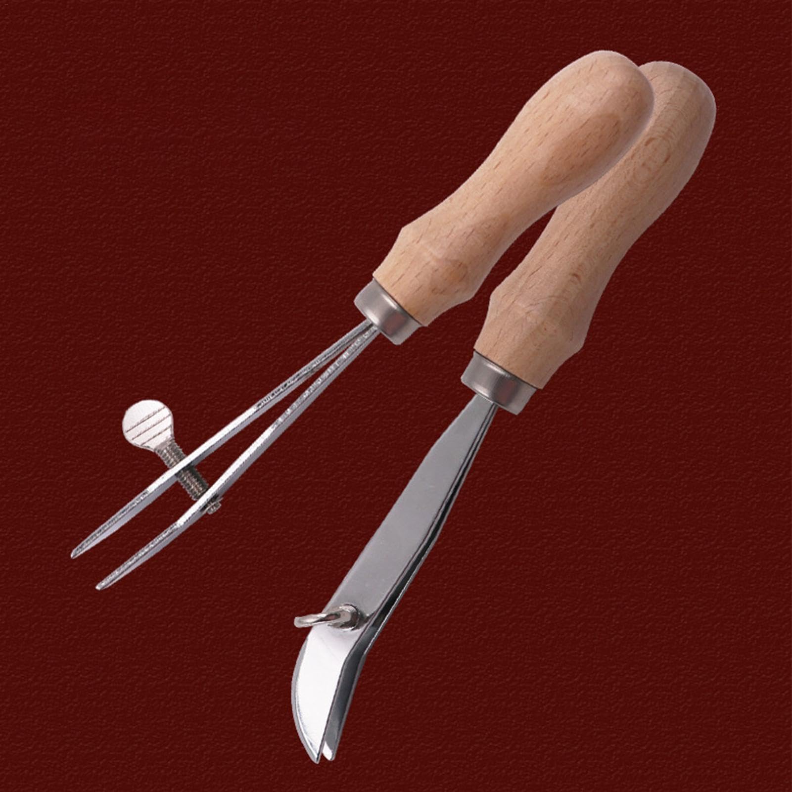 Generisch Lederkantenreißer, Leder-Nutwerkzeug | Scribe Tool Stitching Groover,Verstellbarer Holzgriff, Leder-Anreißer-Markierungswerkzeug, Leder-Anreißer, Leder-Handwerkswerkzeuge