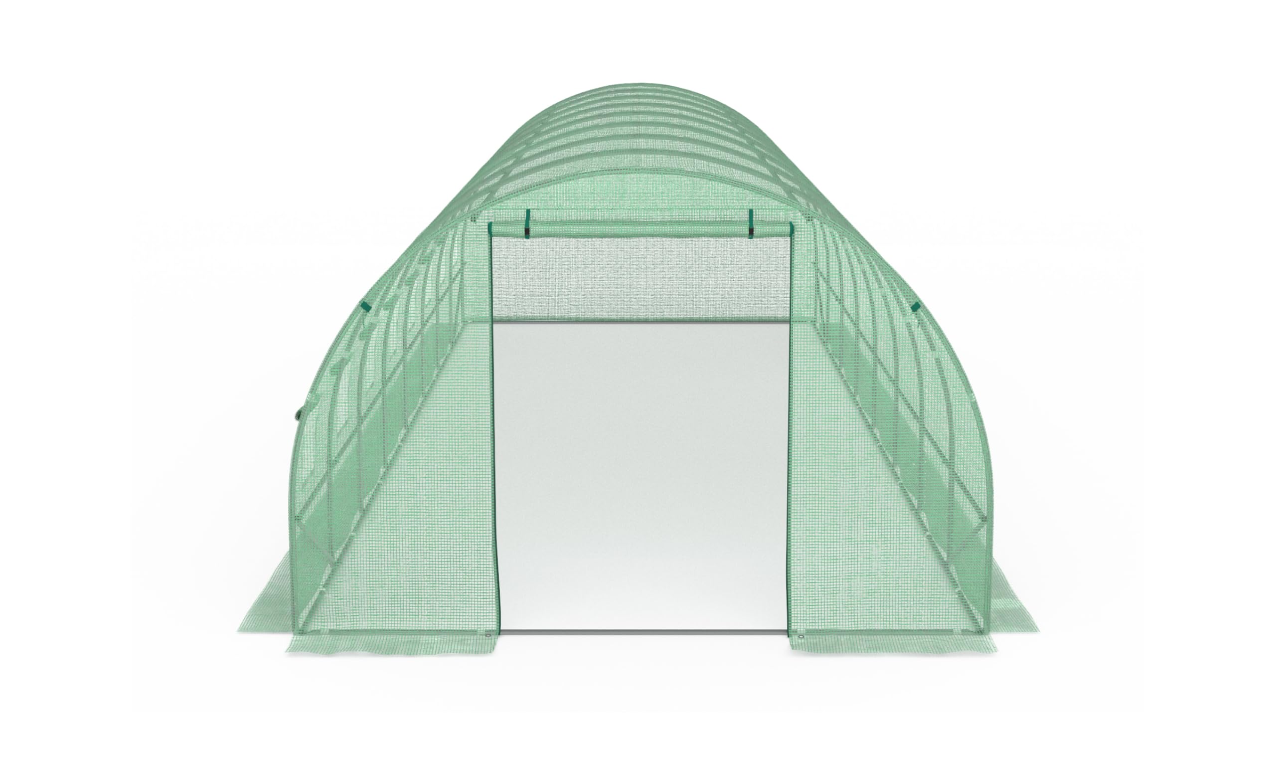 TERRE JARDIN Serre Tunnel de Jardin 24M² avec bâche renforcée 8 x 3 m