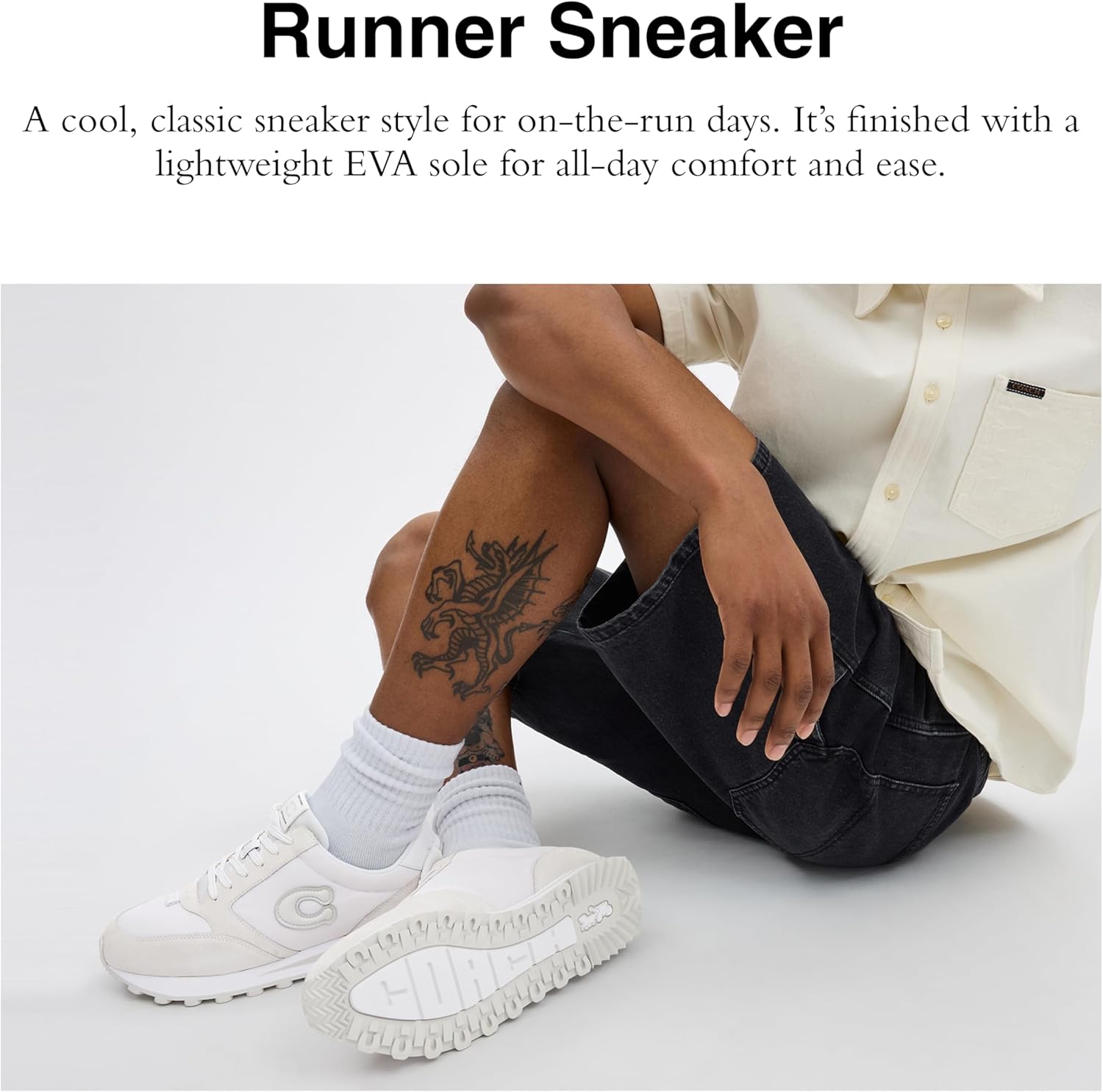 Coach Mens Runner Sneaker - Image 2