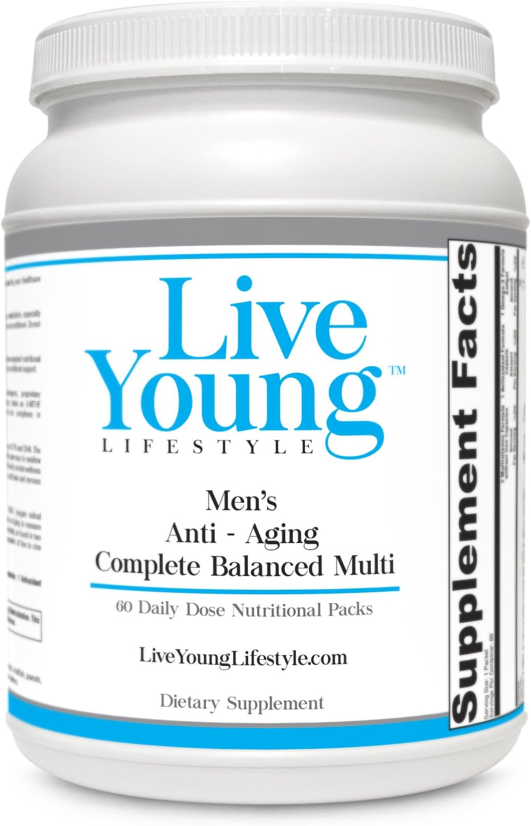 Live Young Anti-Aging Complete Balanced Multivitamin Packs for Men
