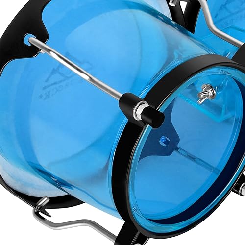 Miniatura 3 de EastRock Bongo - Juego de tambores de 6 y 7 pulgadas para niños, adultos, principiantes, profesionales, cavidad transparente y metal, instrumentos