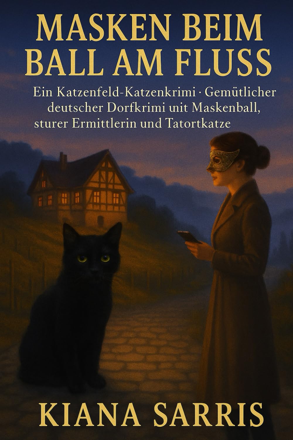 Masken beim Ball am Fluss: Ein Katzenfeld-Katzenkrimi · Gemütlicher deutscher Dorfkrimi mit Maskenball, sturer Ermittlerin und Tatortkater (Die Katzenfeld-Katzenkrimis)
