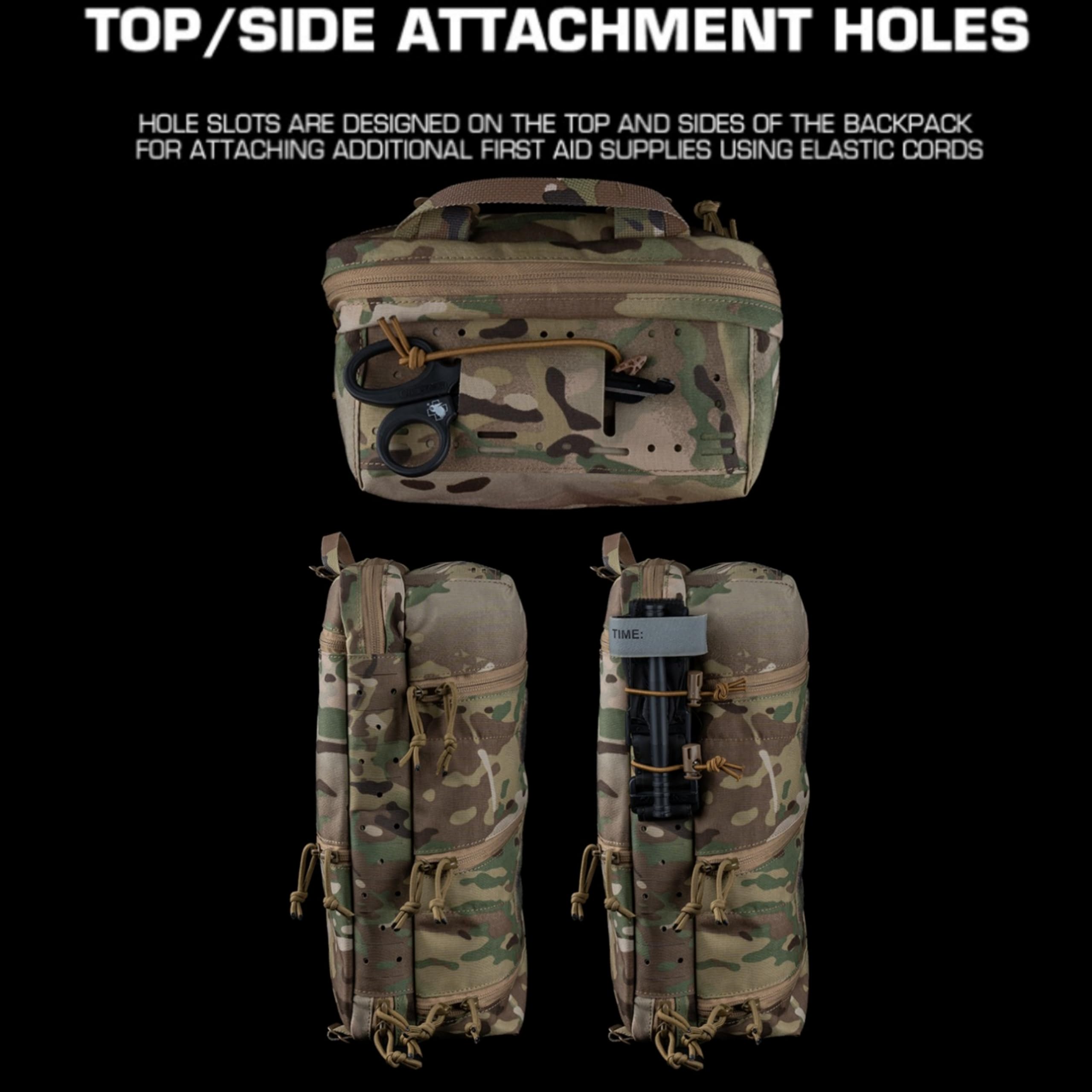 Taktische D.elta Tasche SS Stil Kompakter medizinischer Pendlerrucksack Outdoor Jagd Erste-Hilfe-Tasche Tragbare 1FAK G.P Tasche (Grey)