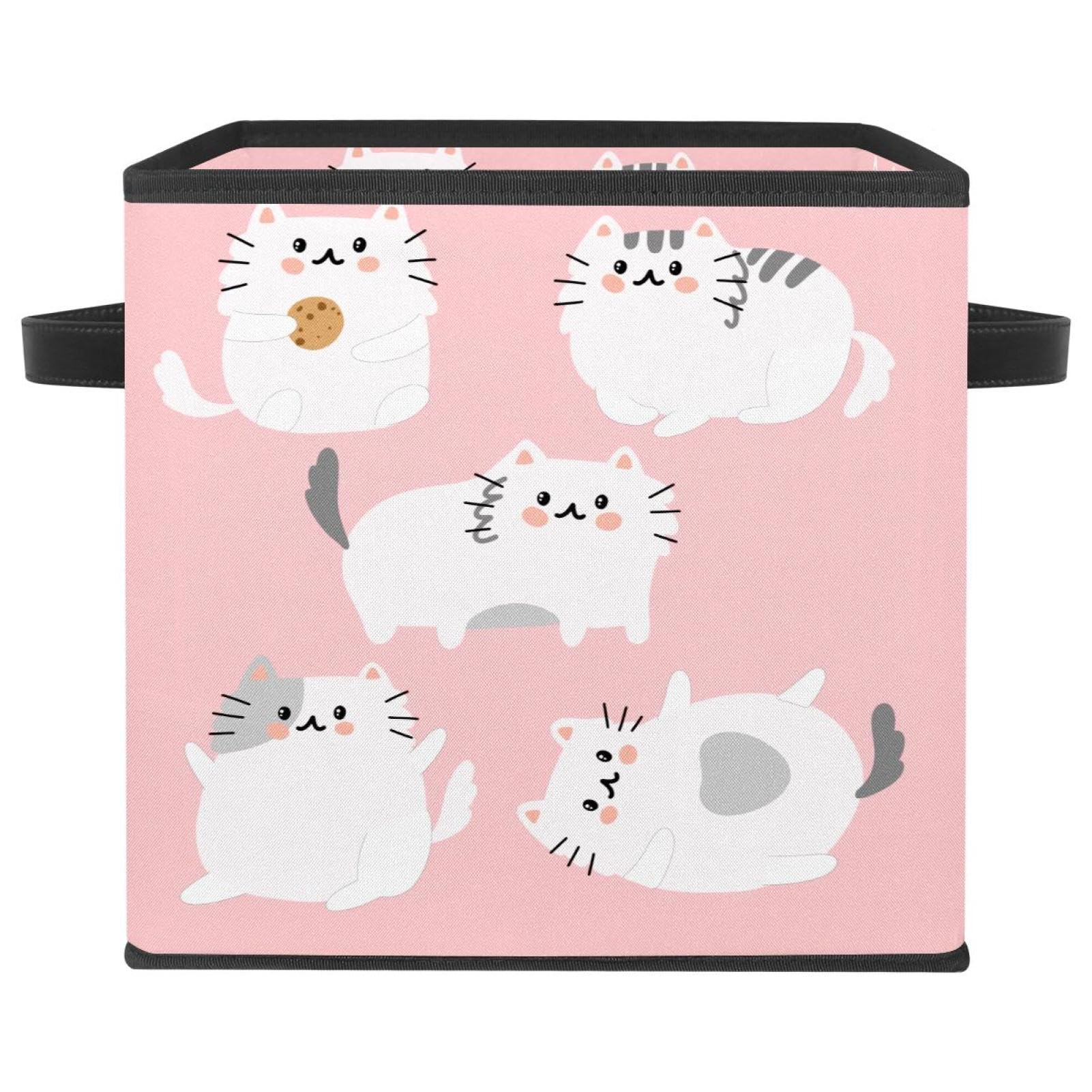 Panier de rangement en tissu pour placard de chambre d'enfant
