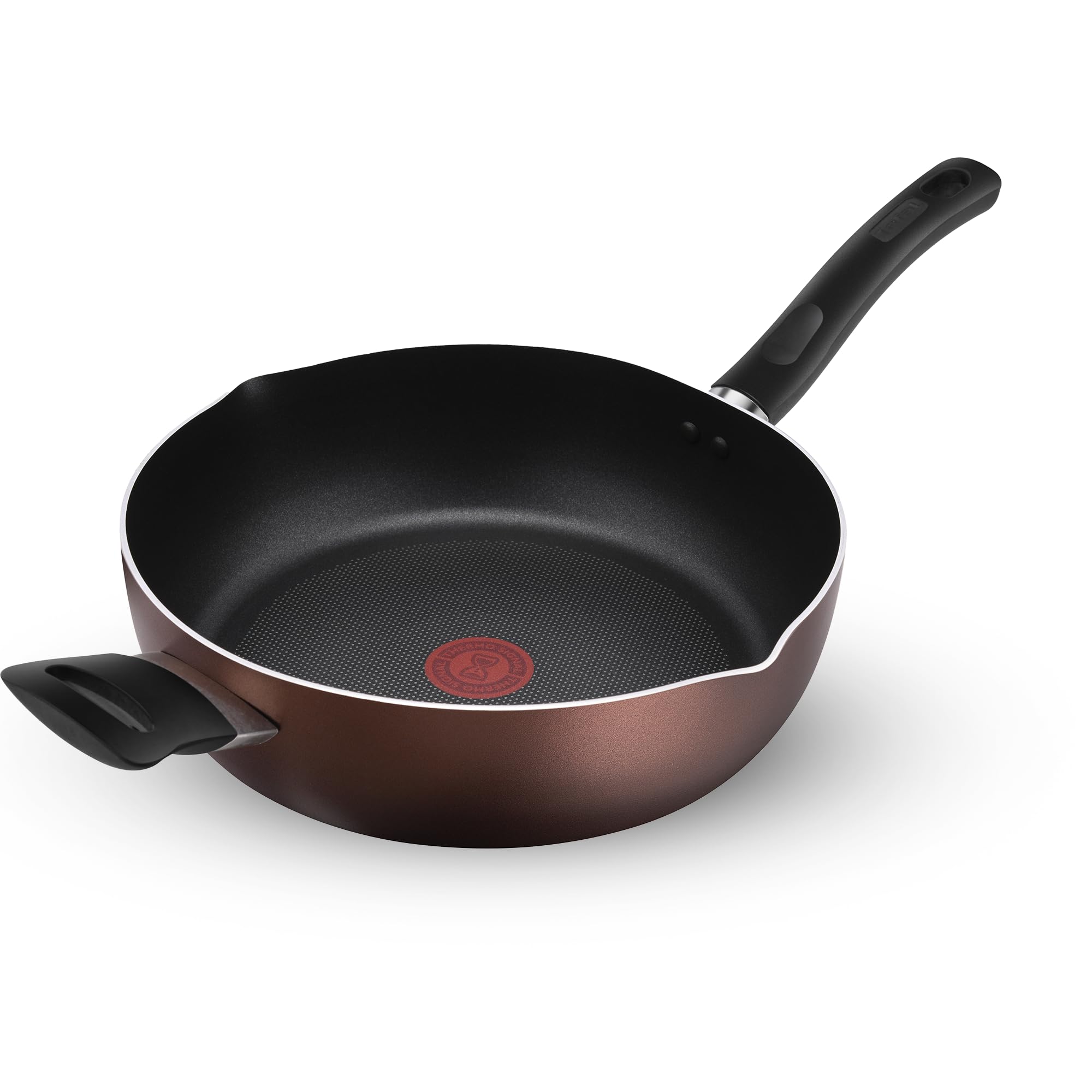 Tefal Day by Day Non-Stick Deep frypan/Thermo-Spot Technology/PFOA Free, Titanium Non-Stick Coating / 28 cm/Superior Induction Base/Suitable for All Hob Type/Black / 2 Years of Warranty
