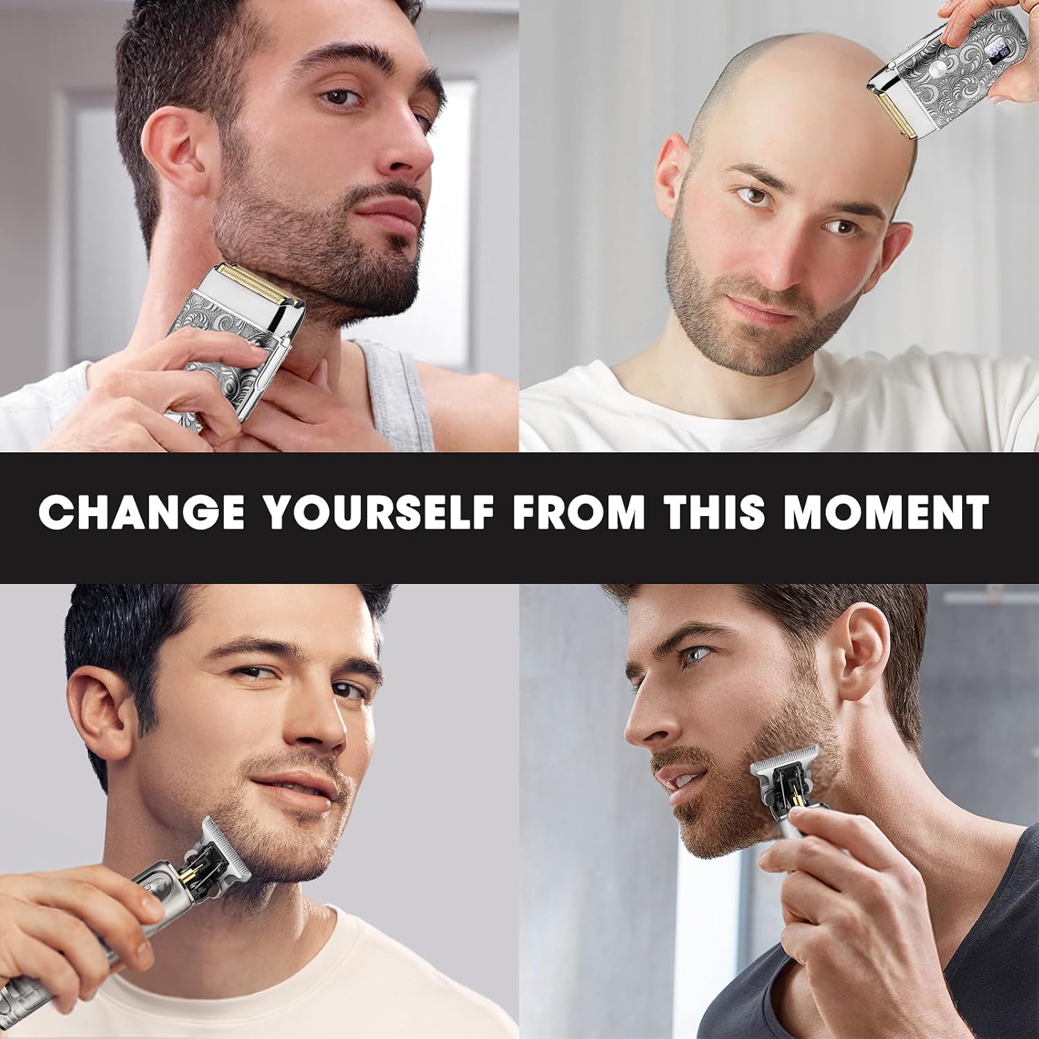 Suttik Foil Shavers for Men Electric Razor, Clippers and Trimmer for Men with LED Display, Waterproof - Image 6