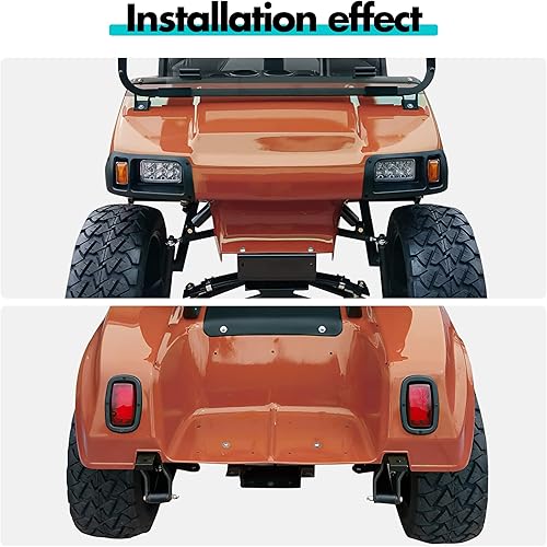 Miniatura 6 de 10L0L Kit de faros delanteros y traseros para carrito de golf para Club Car DS 1993 Up Gas & Electric, kit de luz LED DS de entrada de 12 voltios