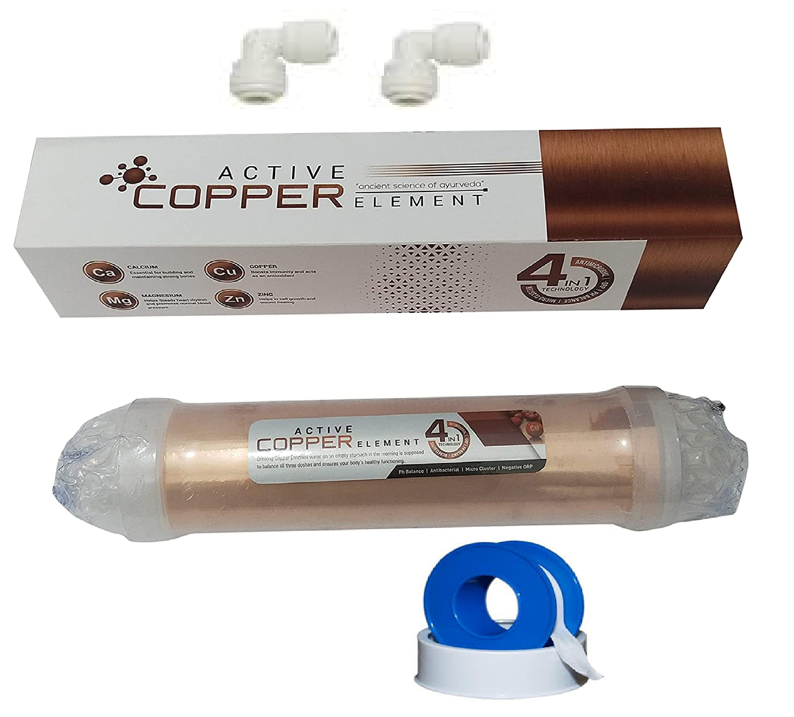 Active Copper Mineral Filter Cartridge for All Type of RO UV/UF Water Purifier 100% Food Grade ABS Plastic Immunity Boosting Multistage Antioxidant Antibacterial Copper Mineral Cartridge-image-34