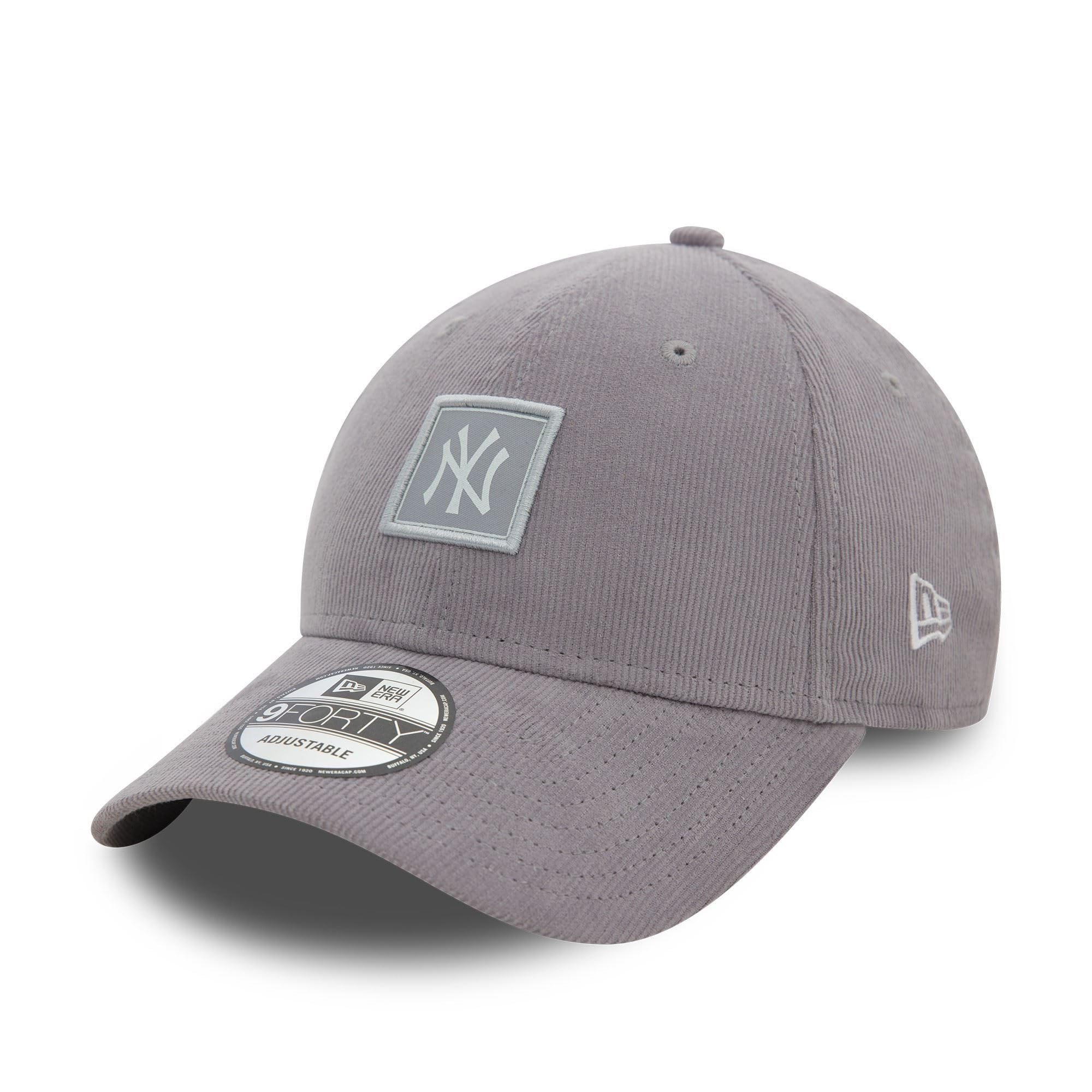 New Era New York Yankees MLB hat Adjustable Closure Curved Visor Baseball Cap Corduroy MLB Grey — image 1