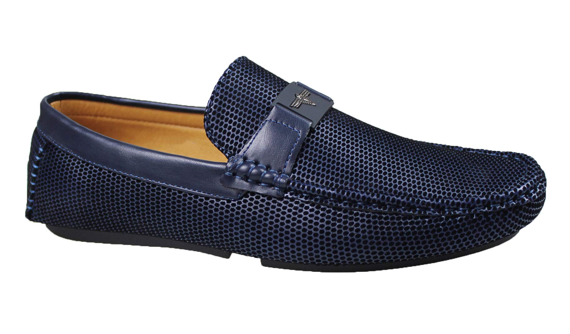 Evoga Mocassini uomo Class eleganti scarpe in ecopelle con fibbia