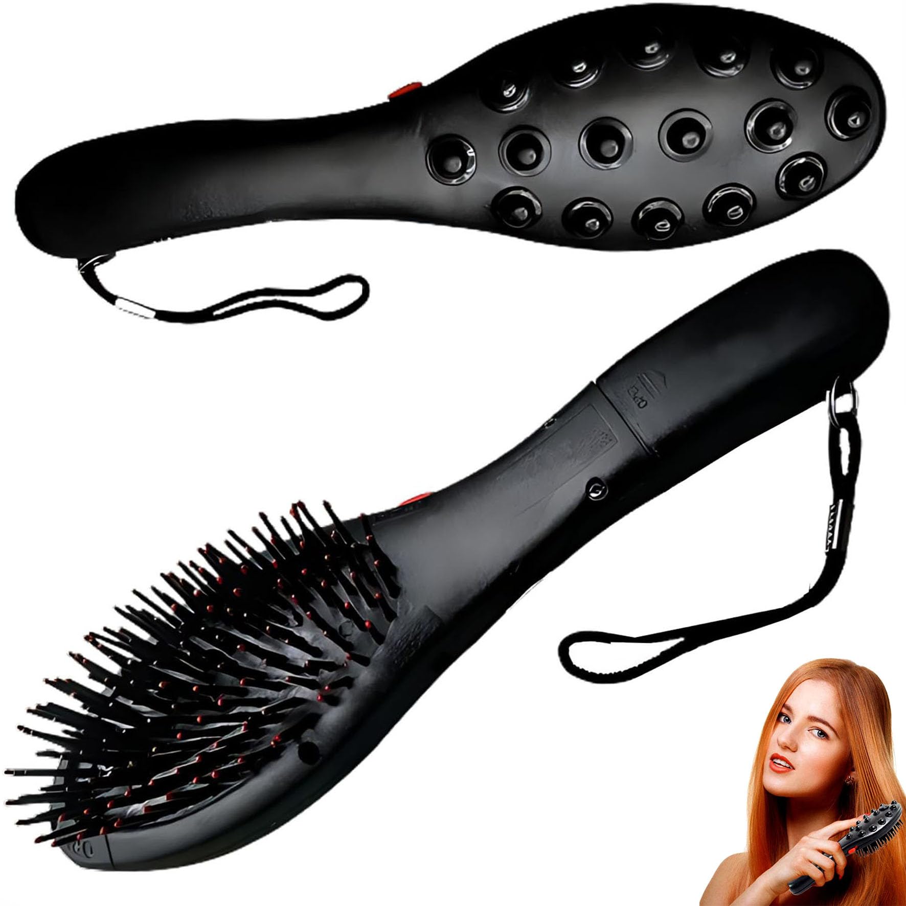 Electric Vibrating Massager Magnetic Head Massager Hair growth Hair fall Problem Headache Combs Hair Brush Comb Massager Comb Hair Scalp Hairbrush Head Black Blood Circulation Pack of 1 (B0DFLS2X1Z) Amazon Price History, Amazon Price Tracker