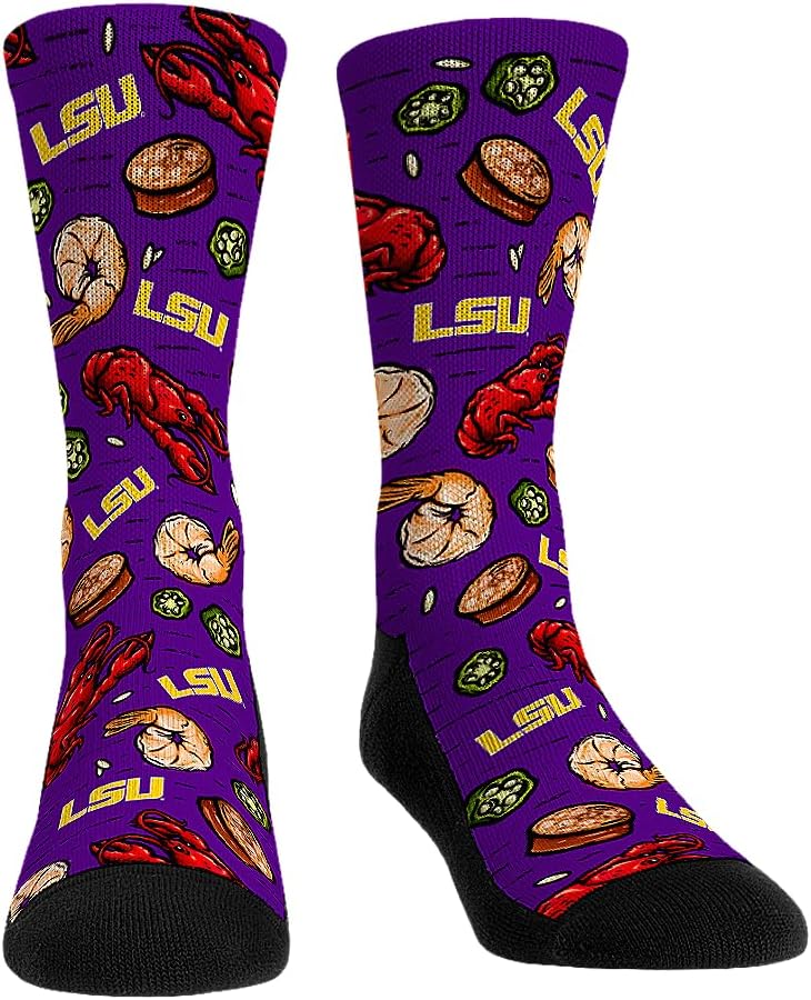 NCAA LSU - Gumbo Graphic Socks