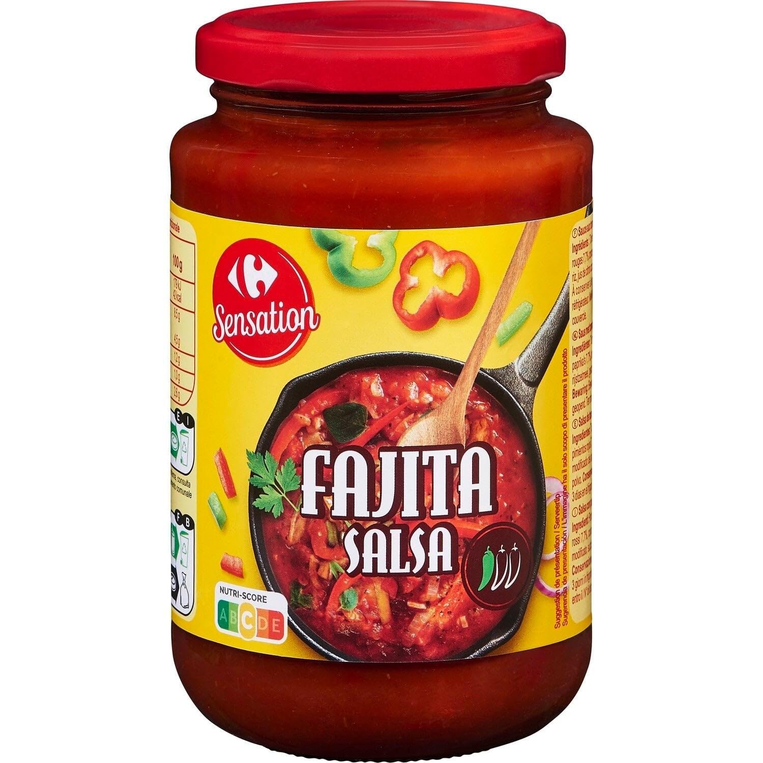 Préparez vos repas mexicains facilement avec Sauce Fajitas CARREFOUR SENSATION, pot de 430g - Lot de 4