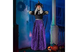 JOYIN Animated 47” Halloween Talking Witch