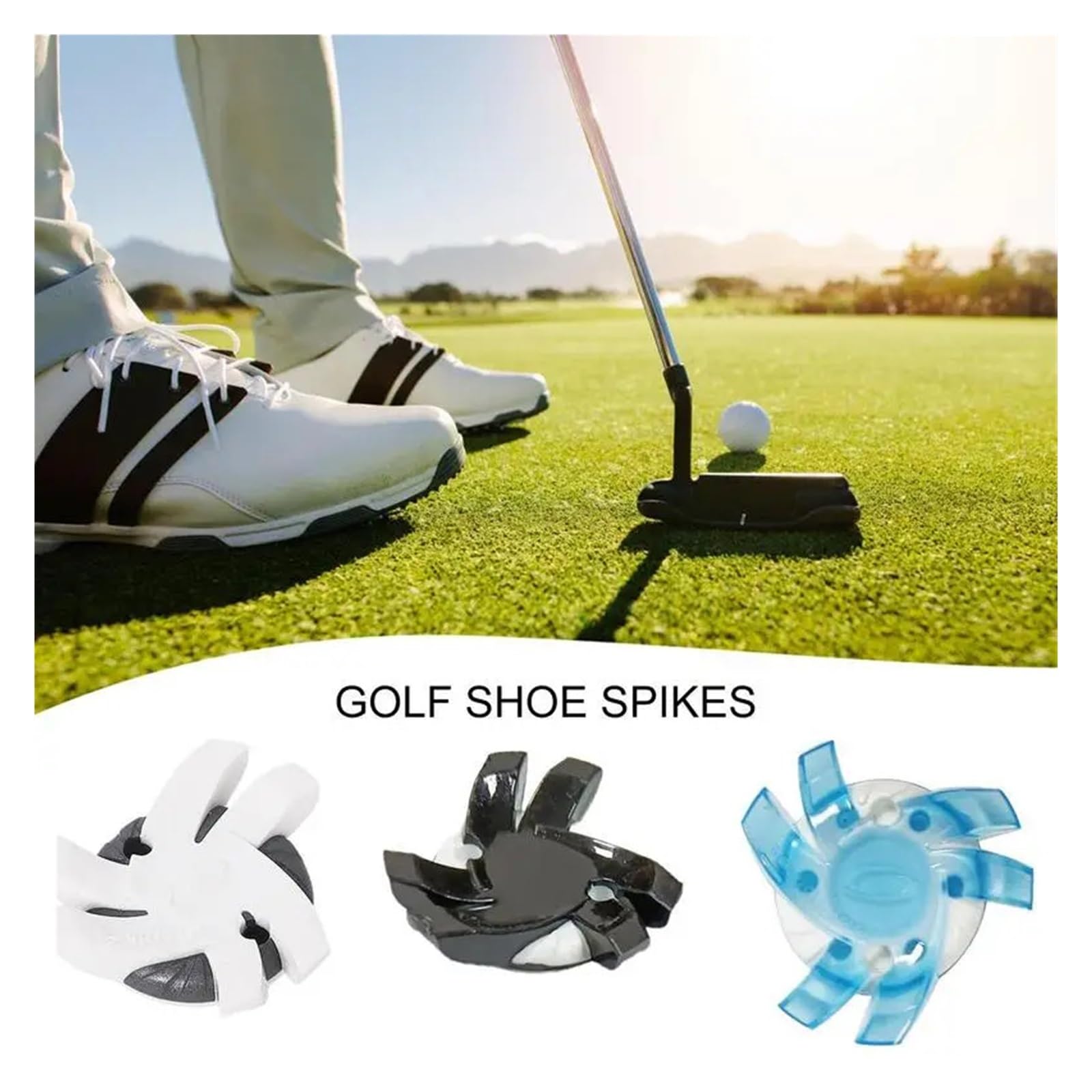 Lot de 50 crampons pour chaussures de golf antidérapants et portables