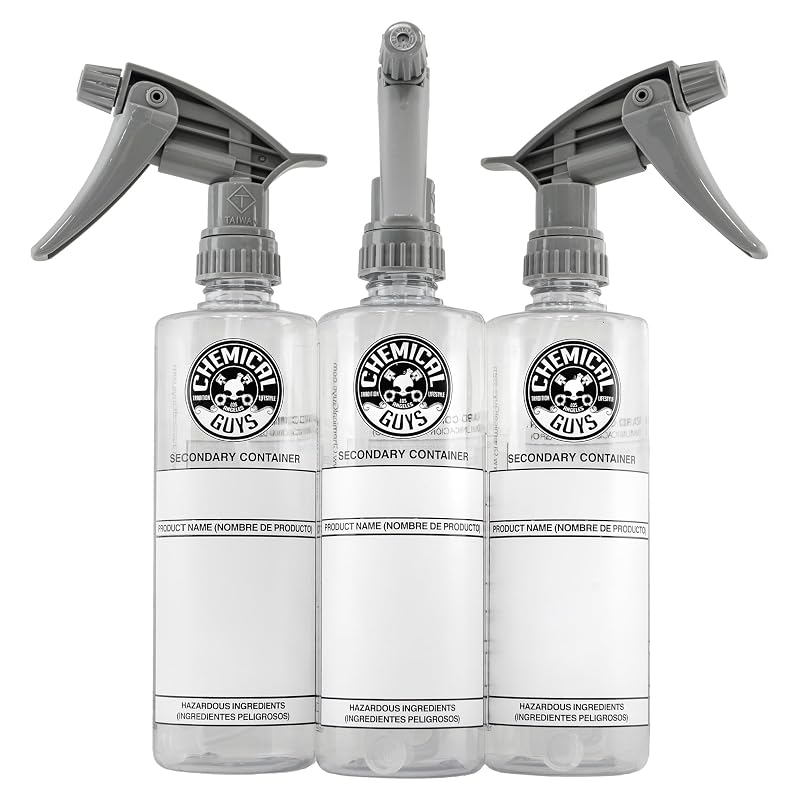 Frascos com borrifador para diluição Chemical Guys ACC138 480 mL, kit com 3