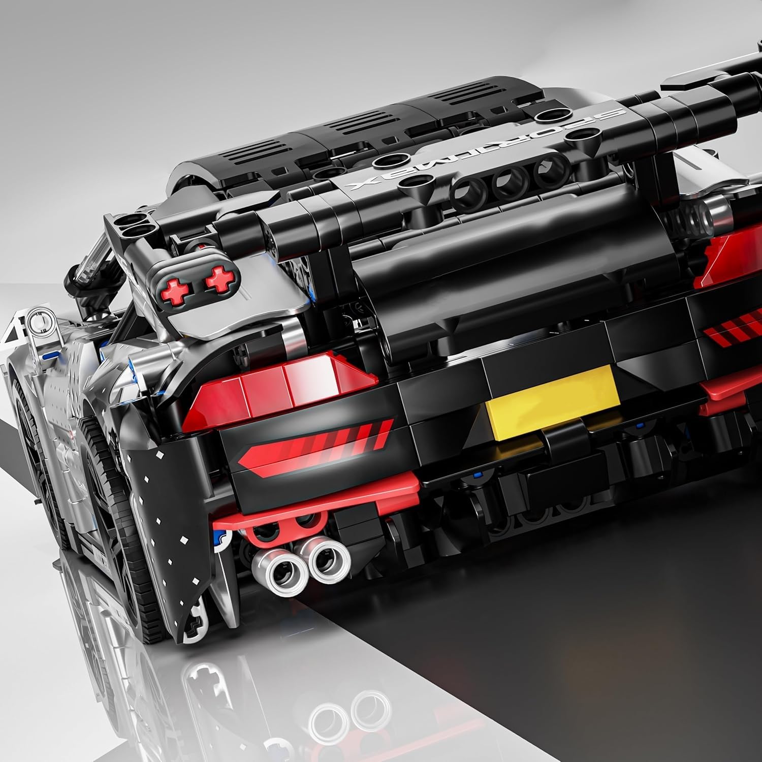 Bloques de sujeción para coche 1:14 Supersportwagen Bloques de sujeción Juguetes | 1310 piezas Speed Sports Car Maqueta de Coche de Carreras Bloques de Construcción Modelo Hogar Decoración Regalo para Adultos