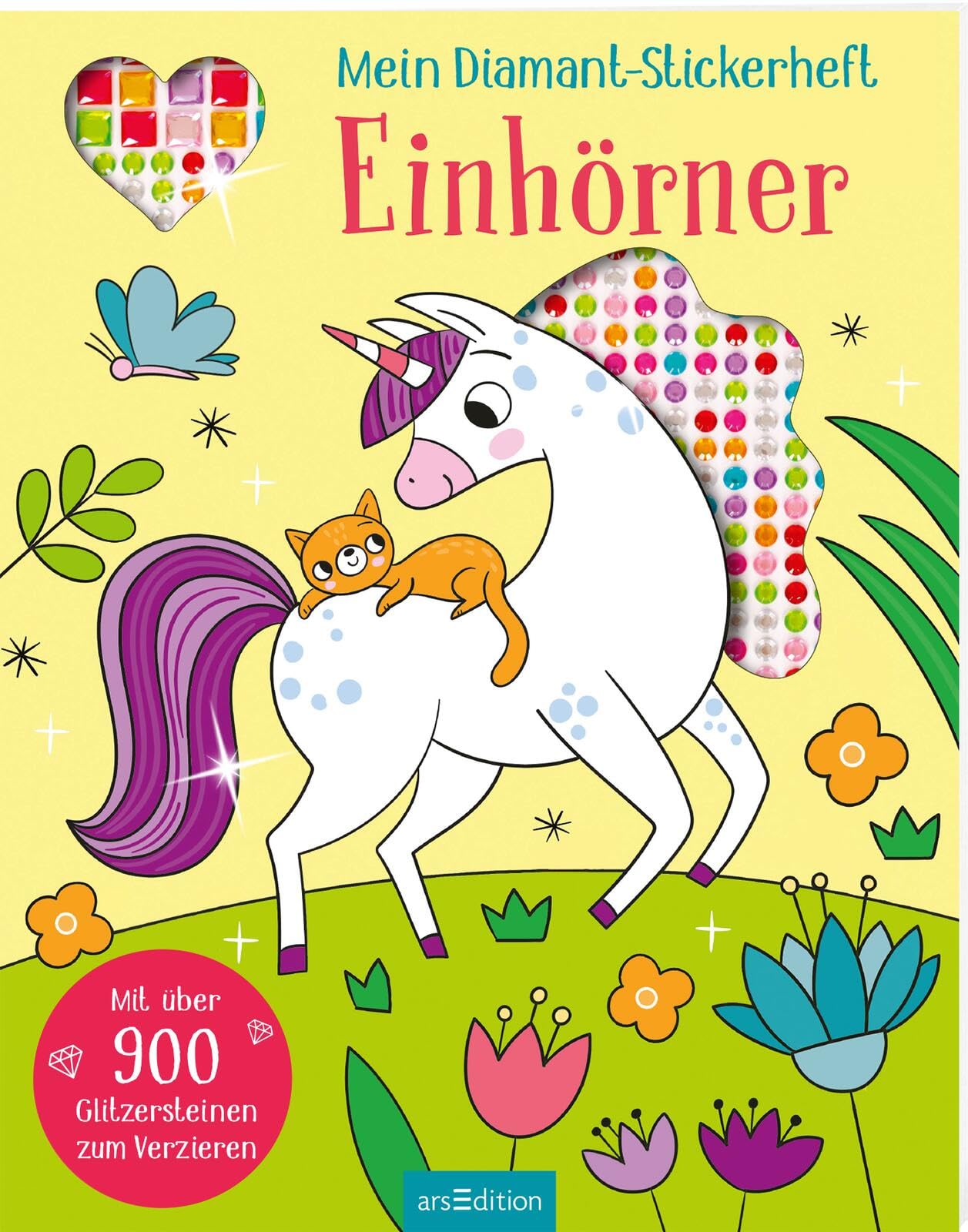 Mein Diamant-Stickerheft - Einhörner: Mit über 900 Glitzersteinen