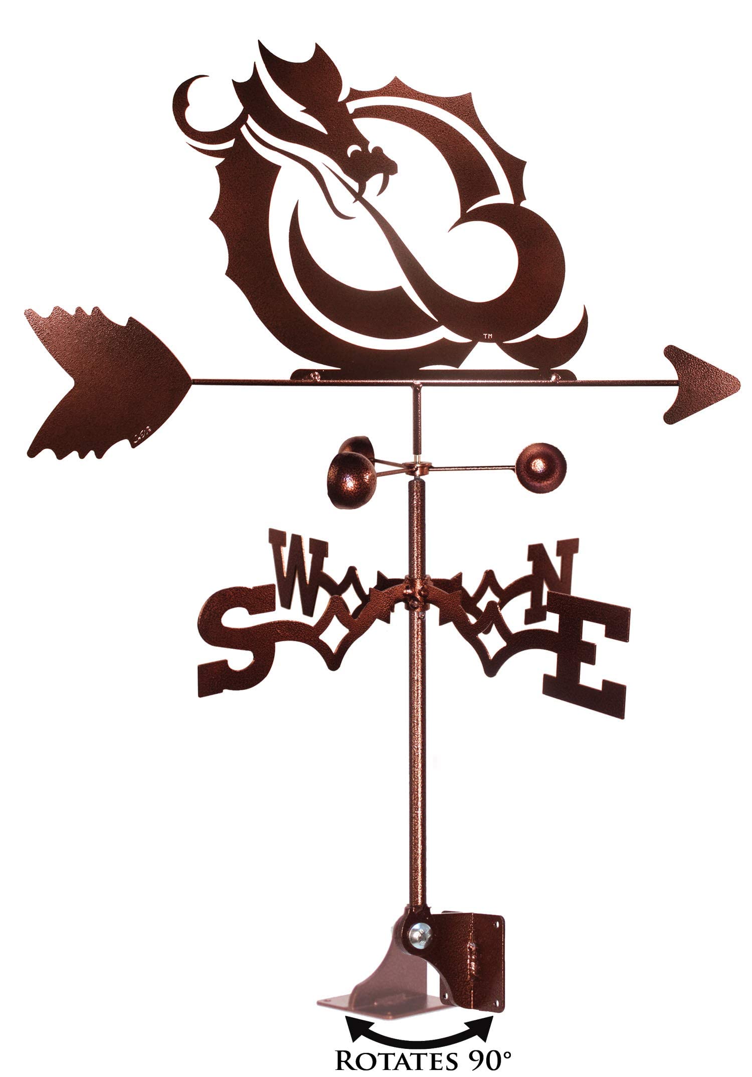 SWEN Products Minnesota State Moorhead Dragons Weathervane (Adjustable Mount Include)