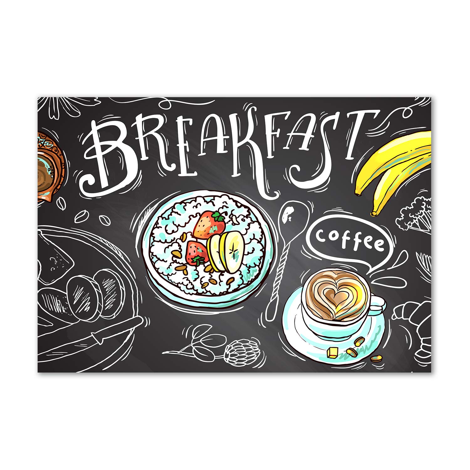 Tableau plexiglas Desayuno image déco plastique Tulup