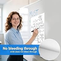 Vista 3 de AFMAT Sticky Mini Easel Pads, 15 in x 18 in Flip Chart Paper for Teachers, Super Sticky & Bleed-Resistant, Self-Stick Easel Paper for