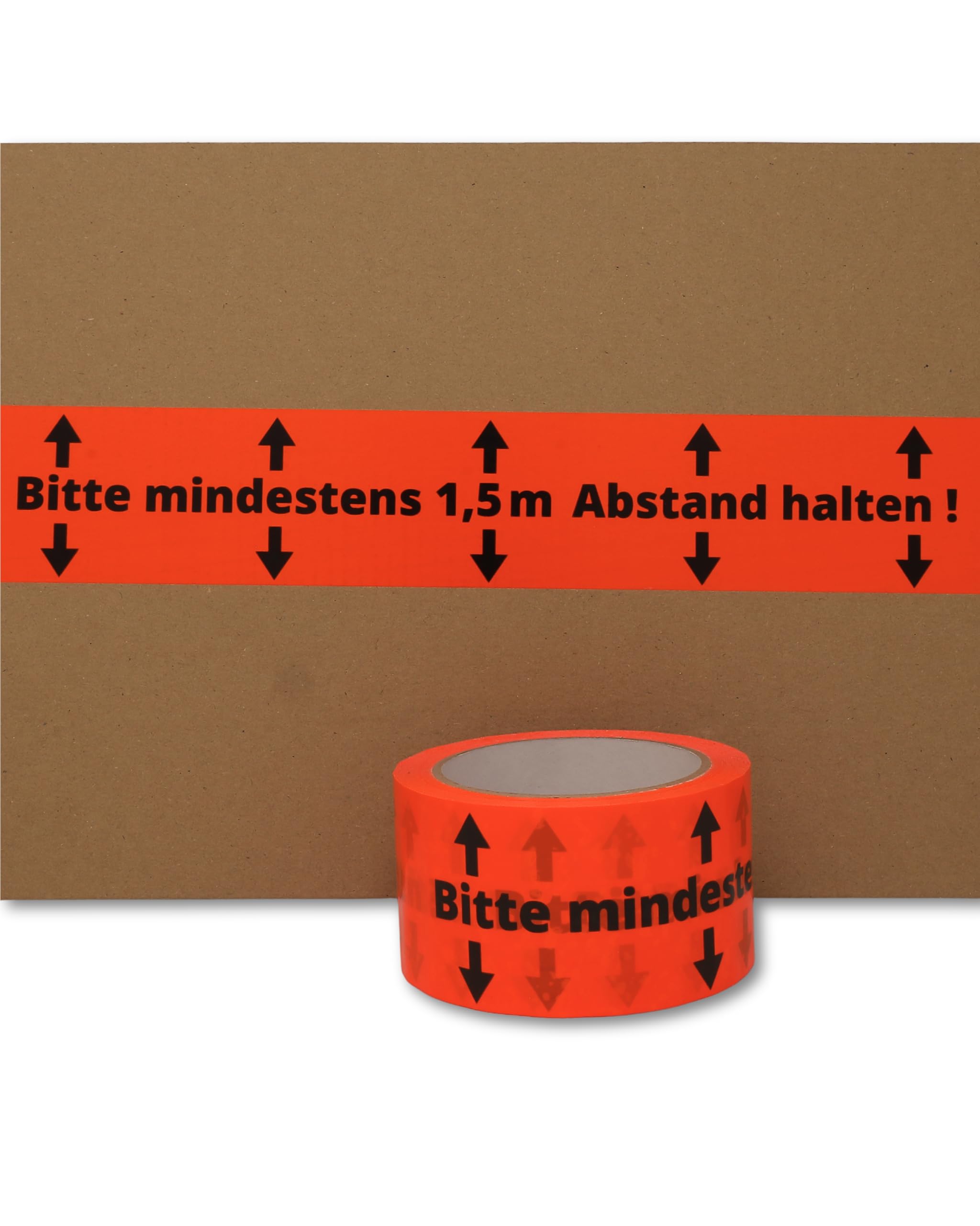 gws Lot de 6 rouleaux de ruban adhésif de signalisation de 1,5 m - En PVC orange - Qualité professionnelle - 60 mm x 66 m