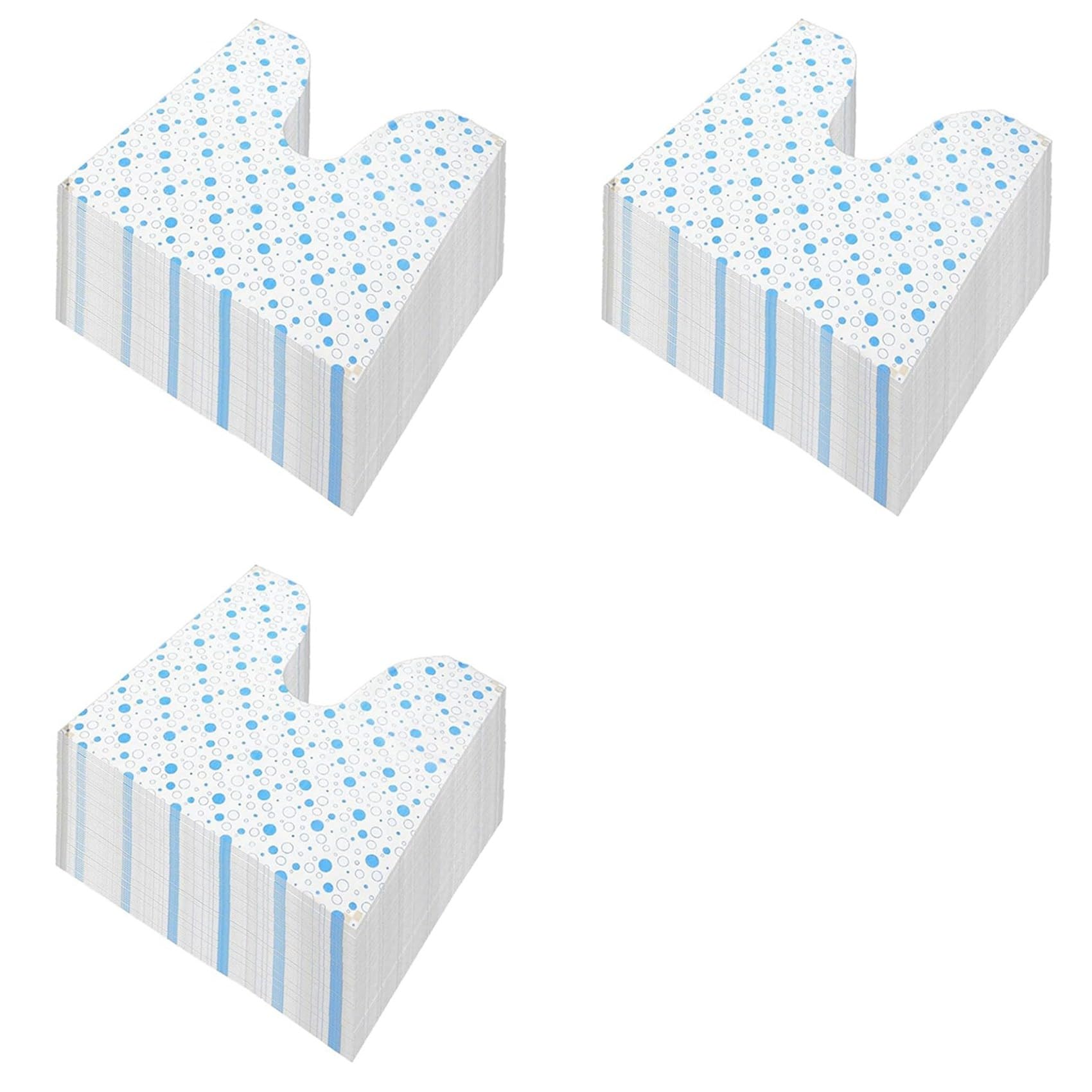 Hndhbfgrt 150 Pack Disposable Toilet Mats Toilet Floor Protector From Urine U-Shape Toilet Training Rug Waterproof Non-Slip