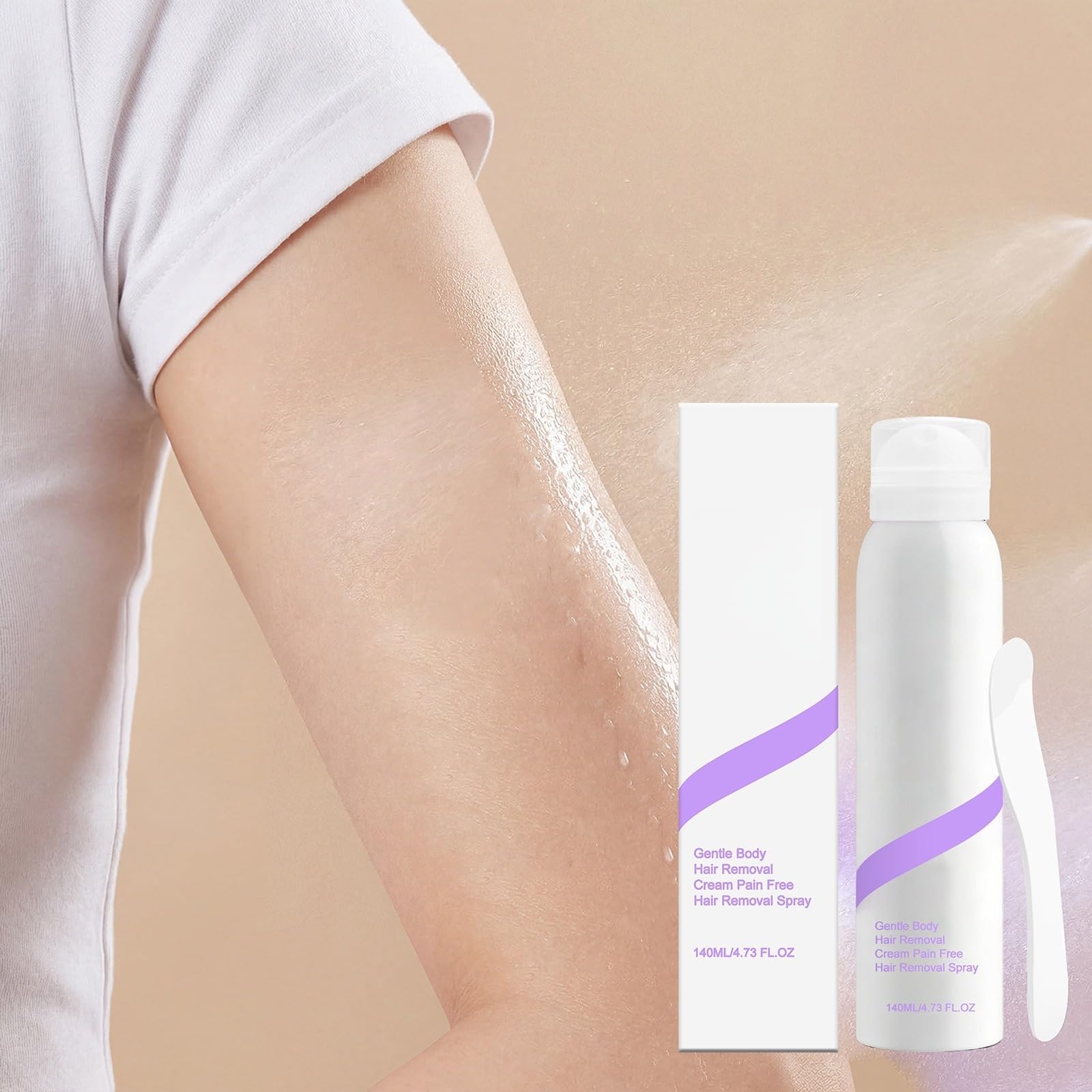 Intimbereich, keine Hautreizung, effektive Haarentfernung ohne Rasur, für Frauen und Männer, Enthaarungsspray für die Haare, Enthaarungsschaum, Enthaarungscreme