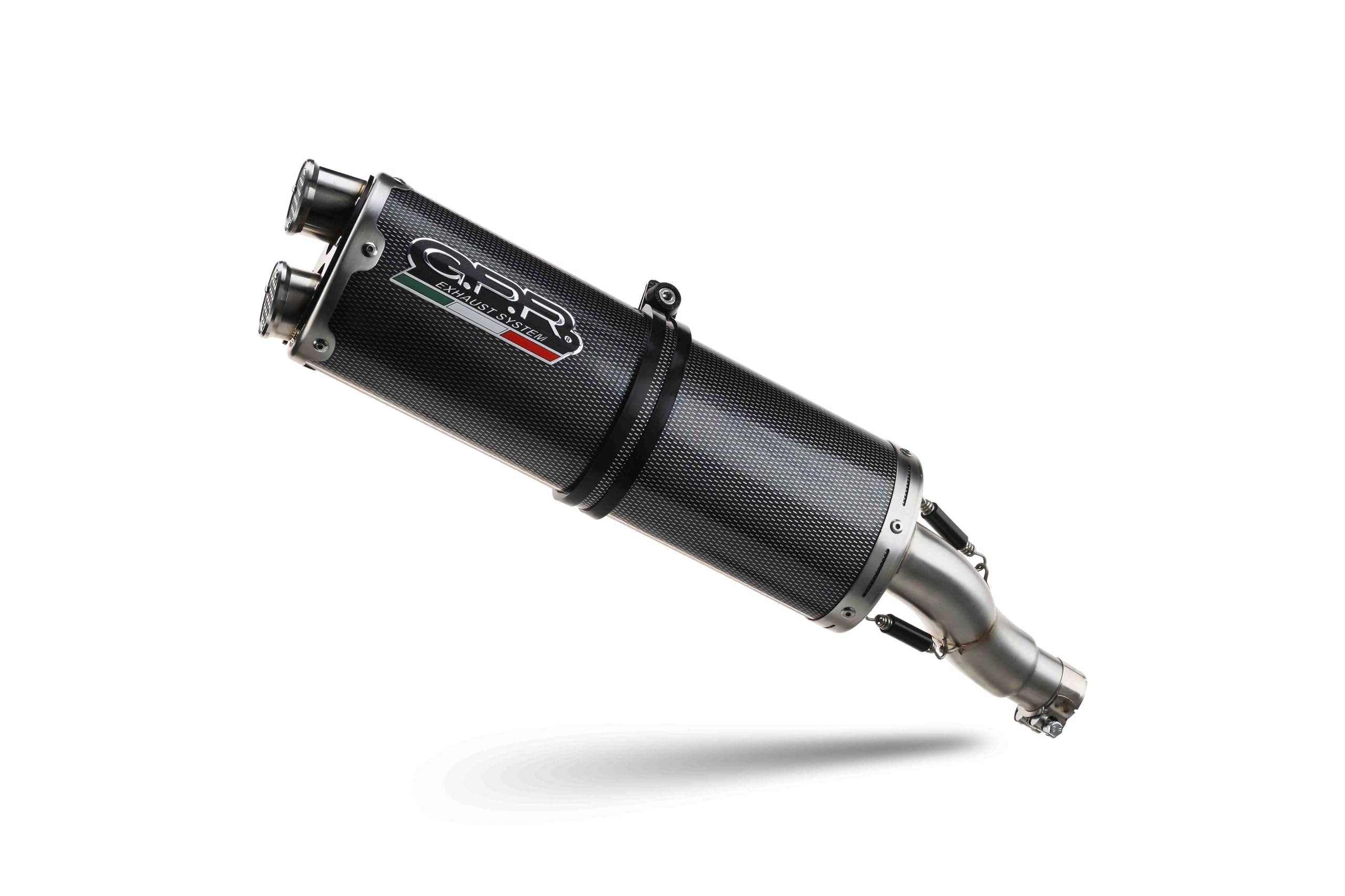 GPR Dual Poppy exhaust homologated for CFMOTO 800 MT Touring 2022-2024, silencer with removable db killer