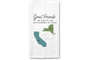 Custom Kitchen Towel: Two-State Sentimental Keepsake for Long-Distance Loved Ones
