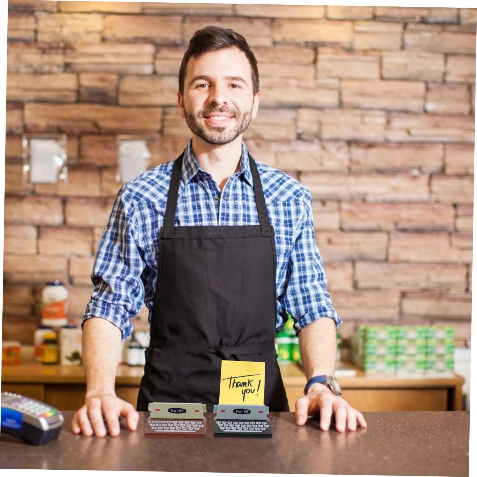 Generic 2Pcs Retro Desktop Memo Clips Multi Function Message Holders for Photos Notes Blessing Cards Base for Home and Office Decor