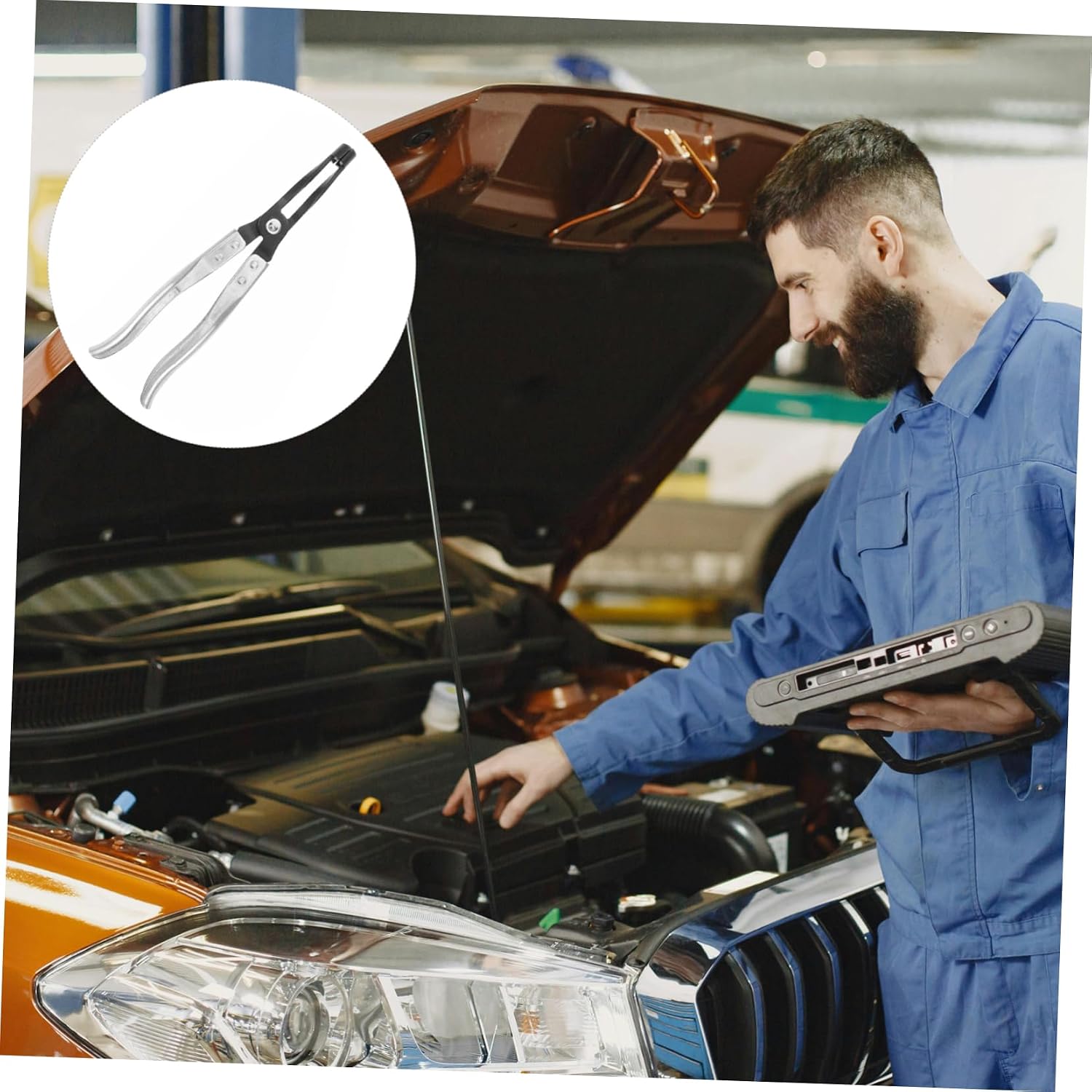 Engine Valve Spring Pliers Tool for Engine Repair Valve Spring Removal Installation Hand Tool