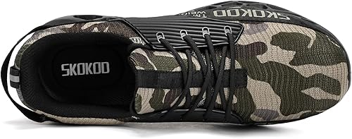 Miniatura 5 de Steel Toe Shoes for Men Puncture Proof Sneakers Men's Non-Slip Composite Toe Safety Shoes Slip On Comfortable Industrial Construction Work Shoes