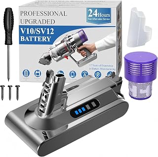 10000mAh Upgraded Replacement for Dyson V10 Battery SV12 SV27
