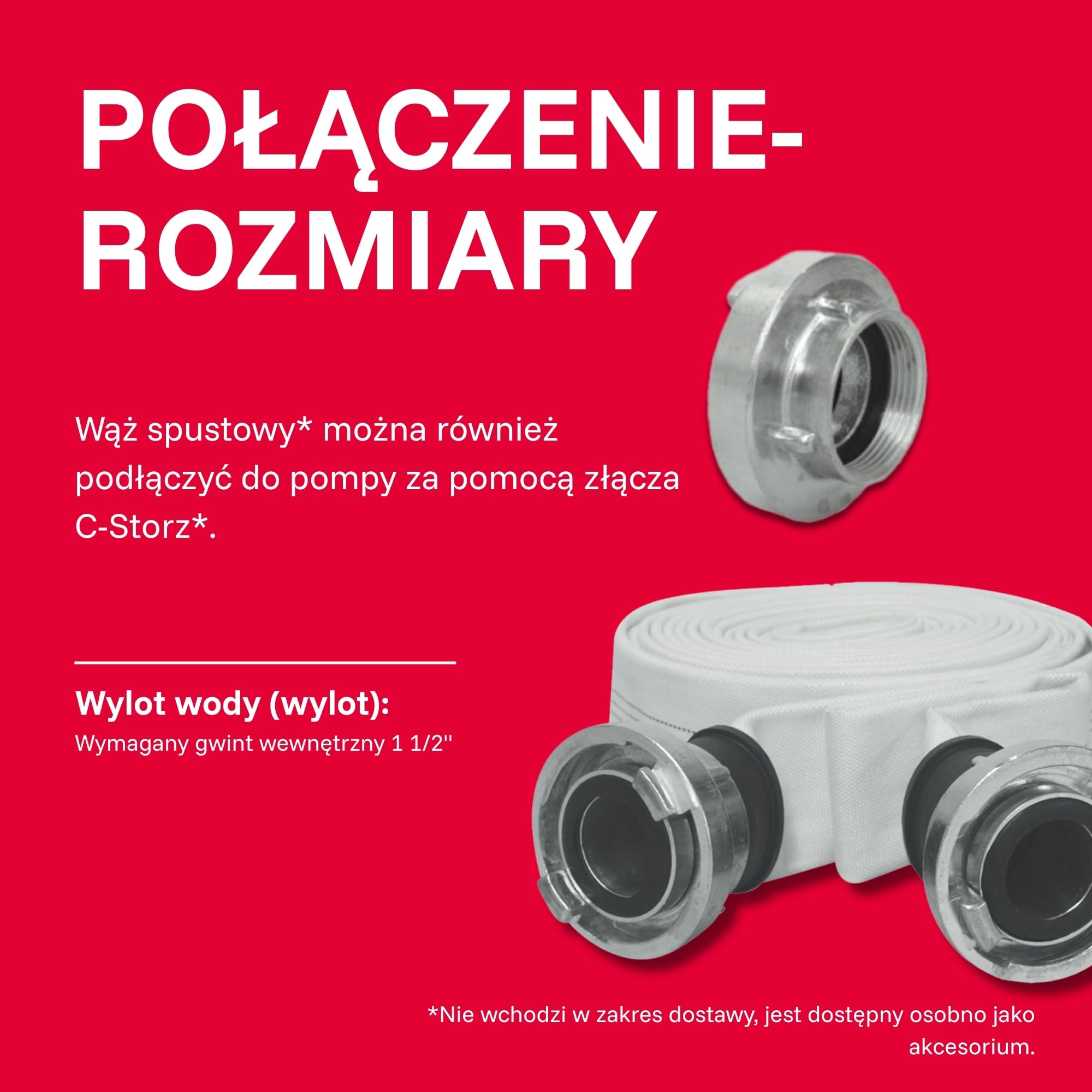 T.I.P. Zanurzeniowa Pompa Drenażowa I-Compac 7500 z Wyłącznikiem Pływakowym do Brudnej Wody 400W Tworzywo Sztuczne Czerwona, 30190
