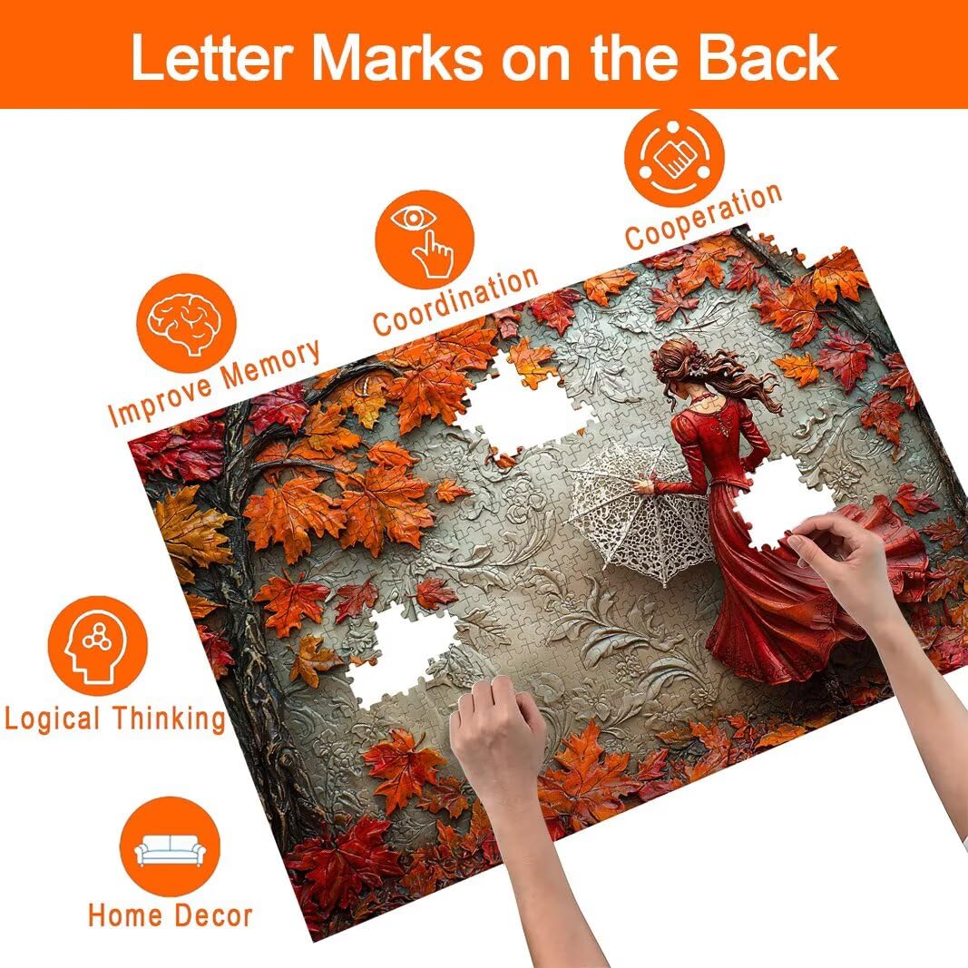 Puzzle Herbst, Puzzle 3000 Teile Erwachsene, Klassische Puzzles, Deko -8661