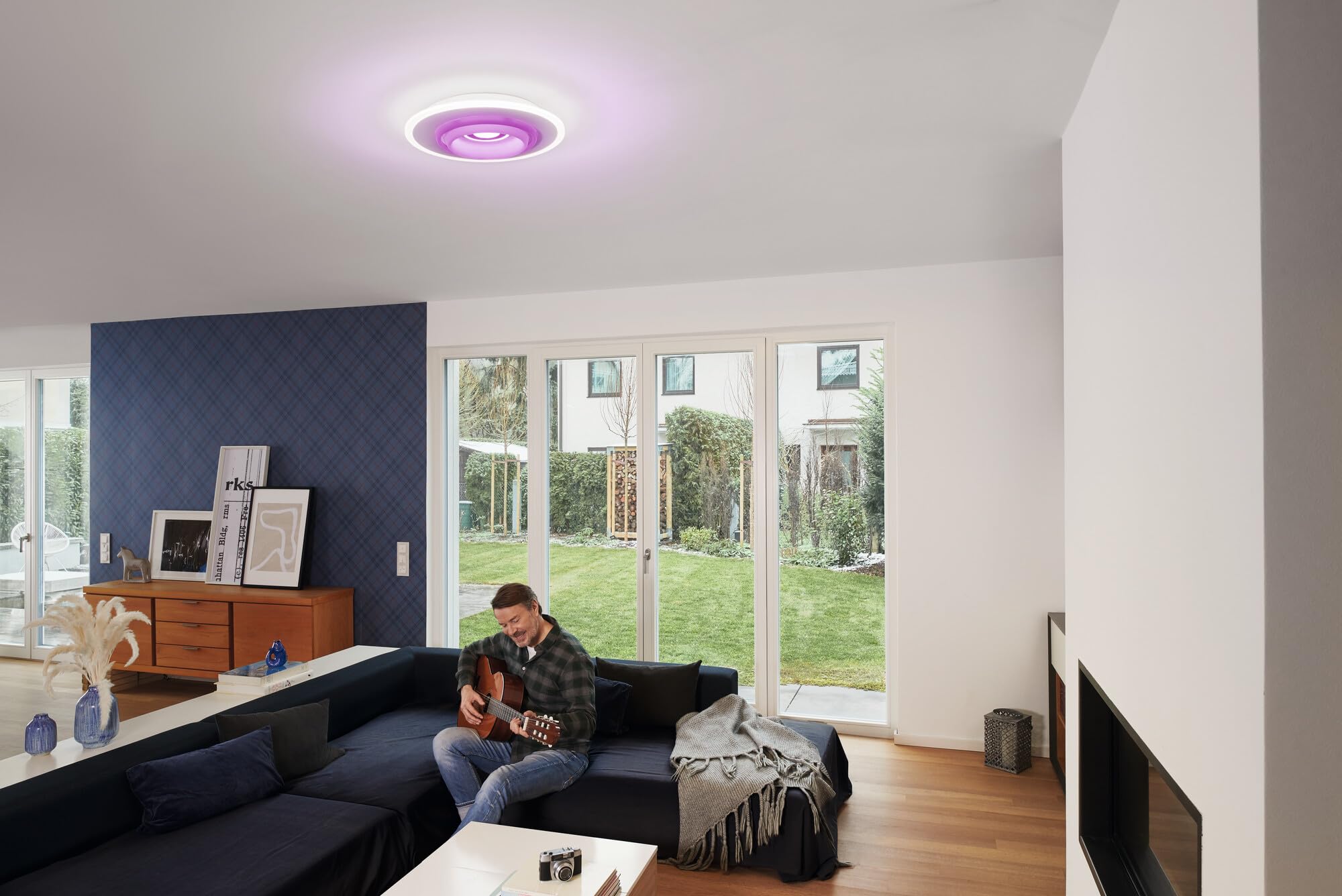LEDVANCE Apparecchio di illuminazione: per soffitto, DECORATIVE CEILING 2 LIGHT WITH WIFI TECHNOLOGY / 32W, 220…240V, ampiezza fascio luminoso: 110, RGBTW, 2700…6500K, materiale del corpo: steel, IP20