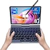Mini Laptop, Small PC Win 11 Pro 8 inch HD Touch Screen N150 2-in-1 Pocket PC 12GB LPDDR5 RAM, 512GB1TB SSD Wi-Fi 6,BT 5.2,HDMI,2MP Camera Convertible N150-12GB1TB