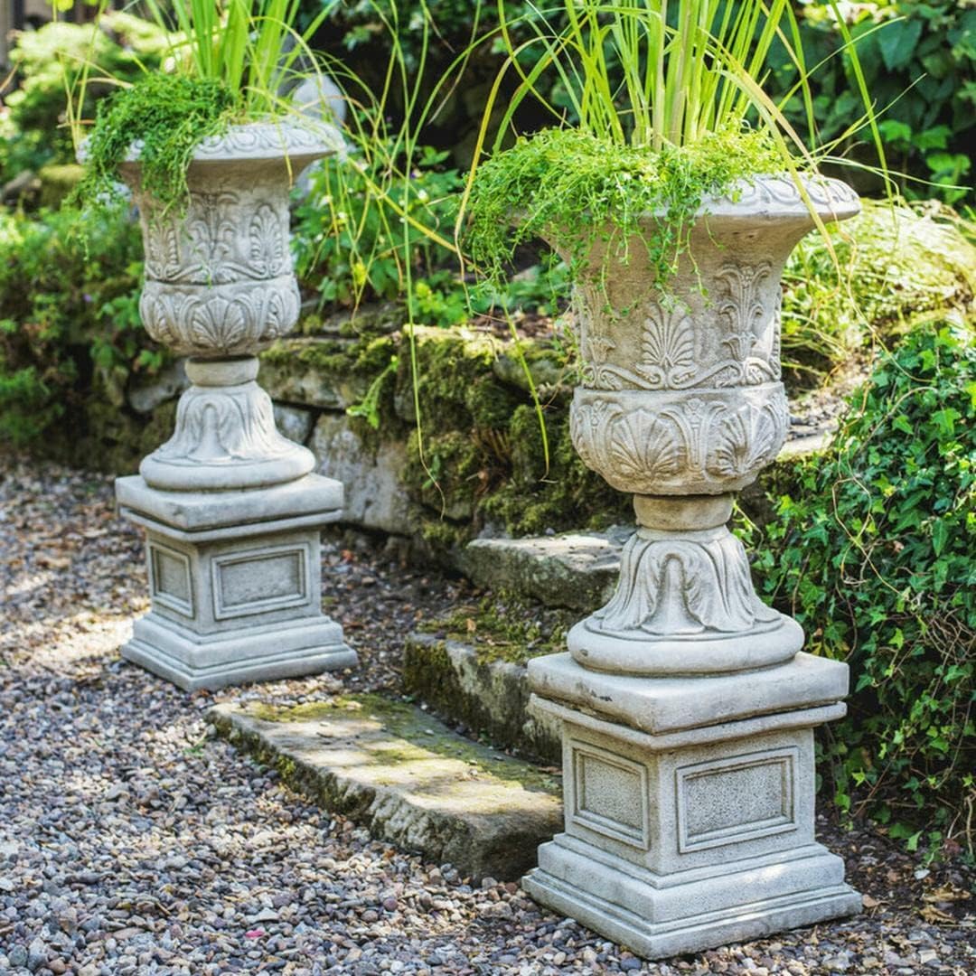 Large Pandora Lady Garden Ornament Statue With Round Column Base inc STA21 COL7 55KGS